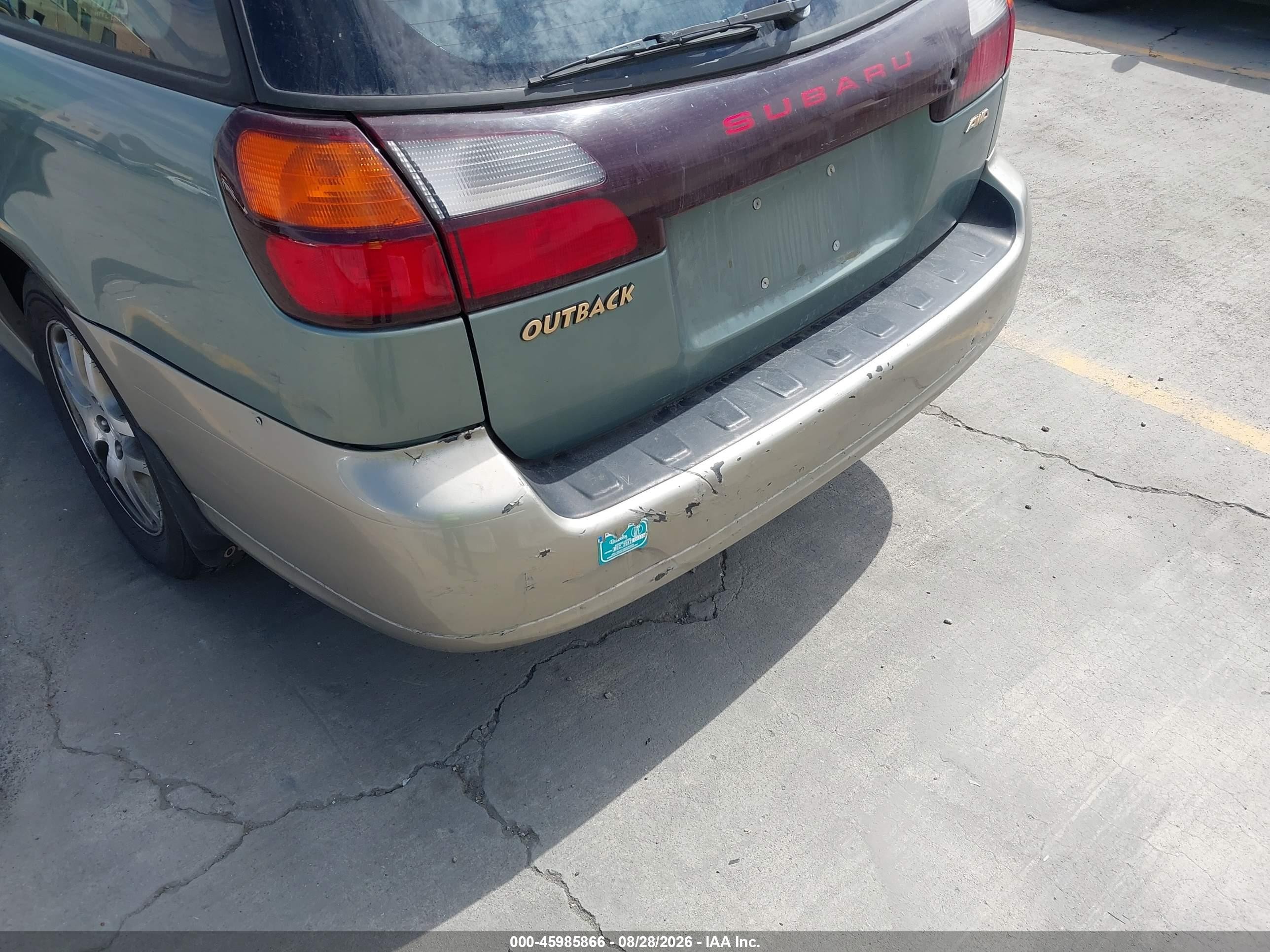 2003 Subaru Outback   Green vin: 4S3BH665937639853