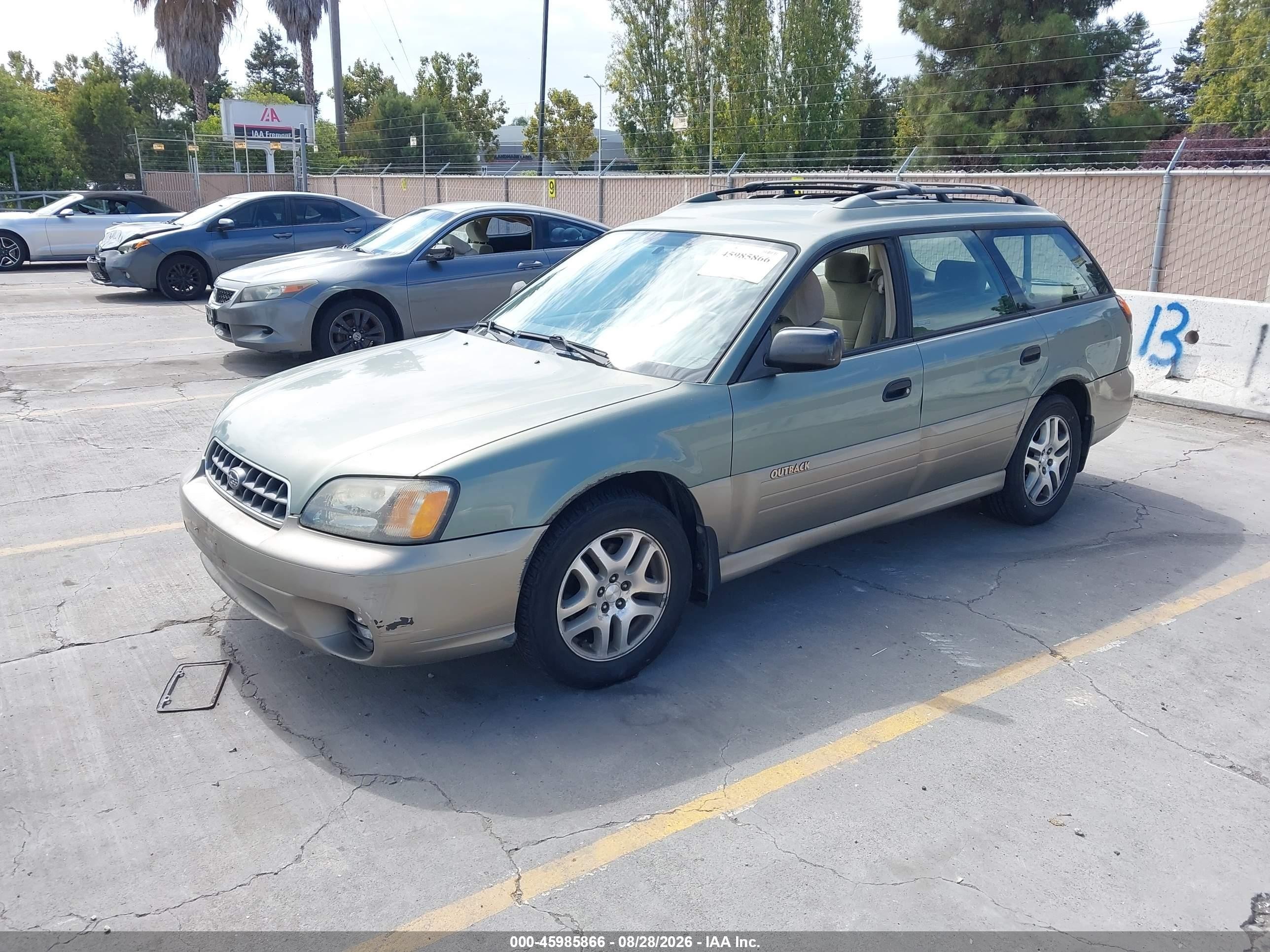 2003 Subaru Outback   Green vin: 4S3BH665937639853