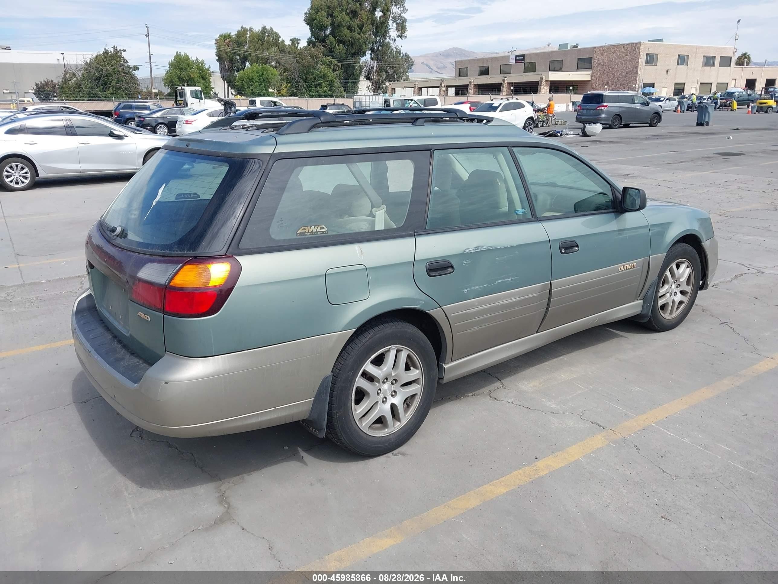 2003 Subaru Outback   Green vin: 4S3BH665937639853
