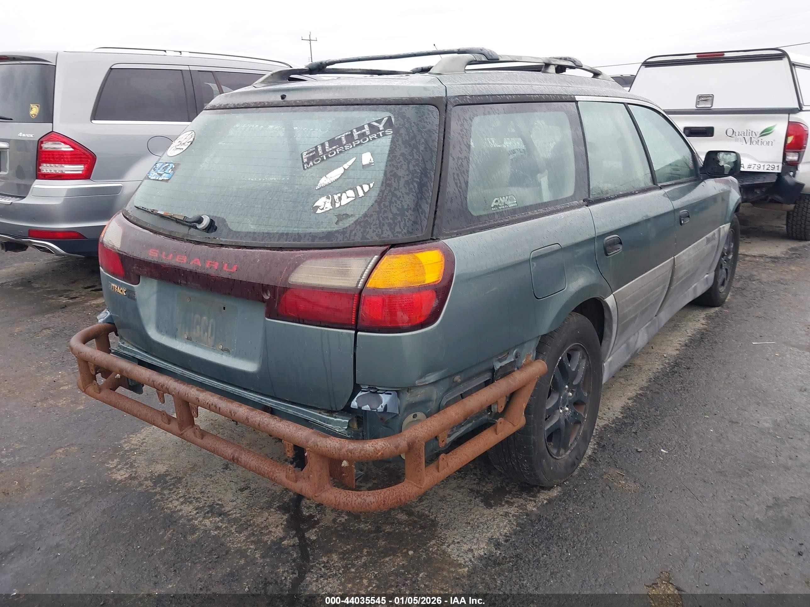 2000 Subaru Outback   Green vin: 4S3BH6659Y6656486