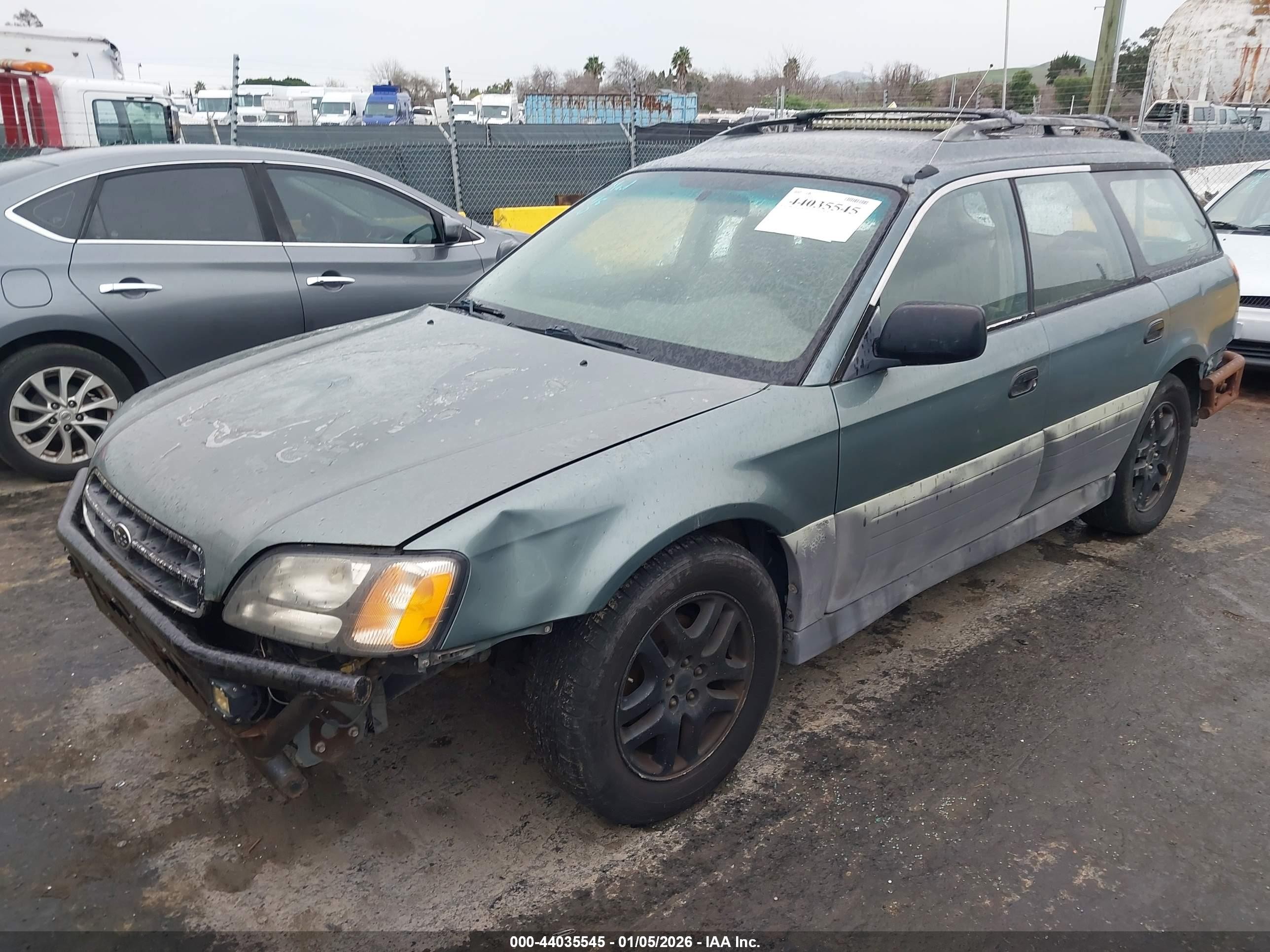 2000 Subaru Outback   Green vin: 4S3BH6659Y6656486