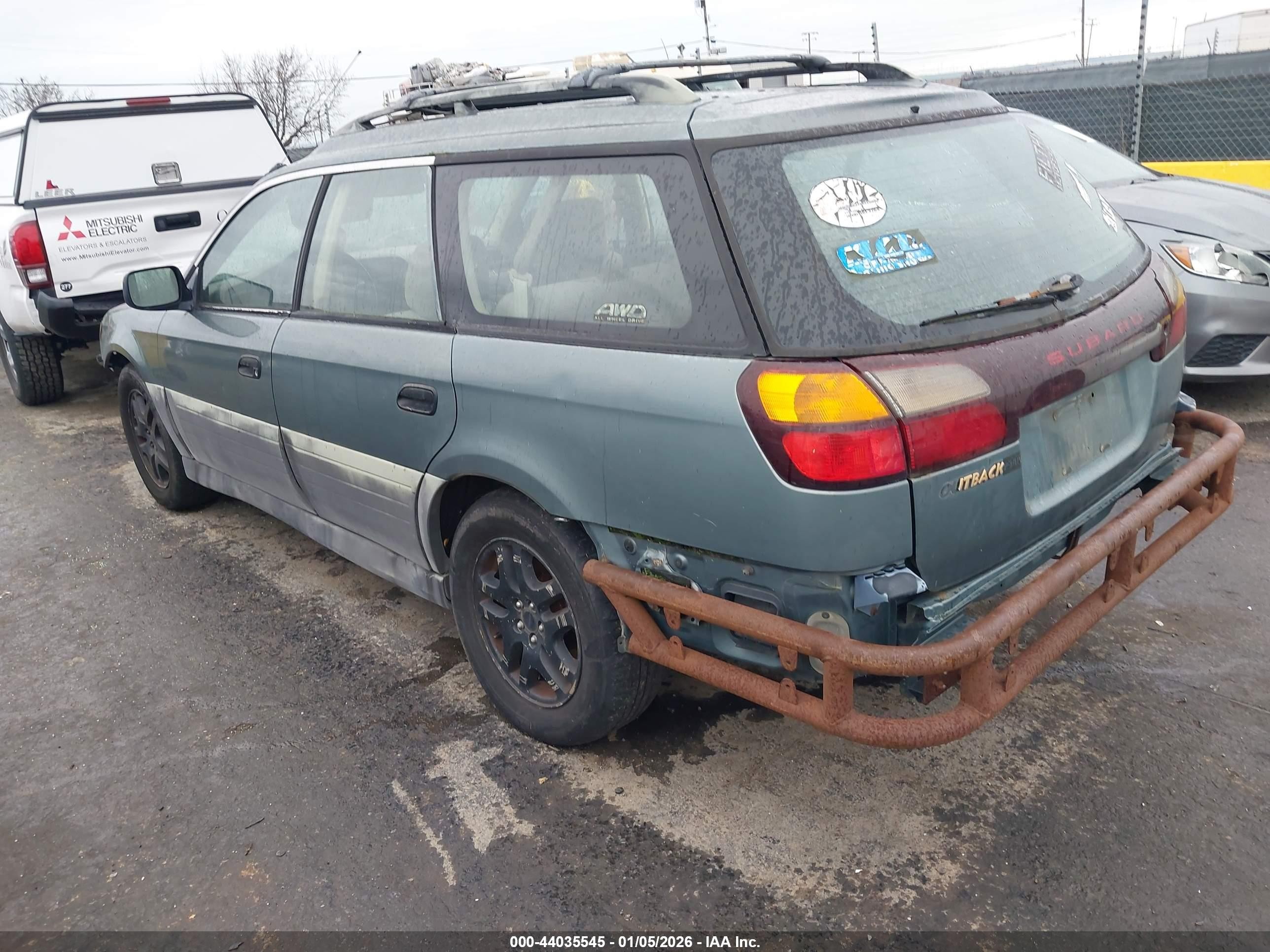 2000 Subaru Outback   Green vin: 4S3BH6659Y6656486