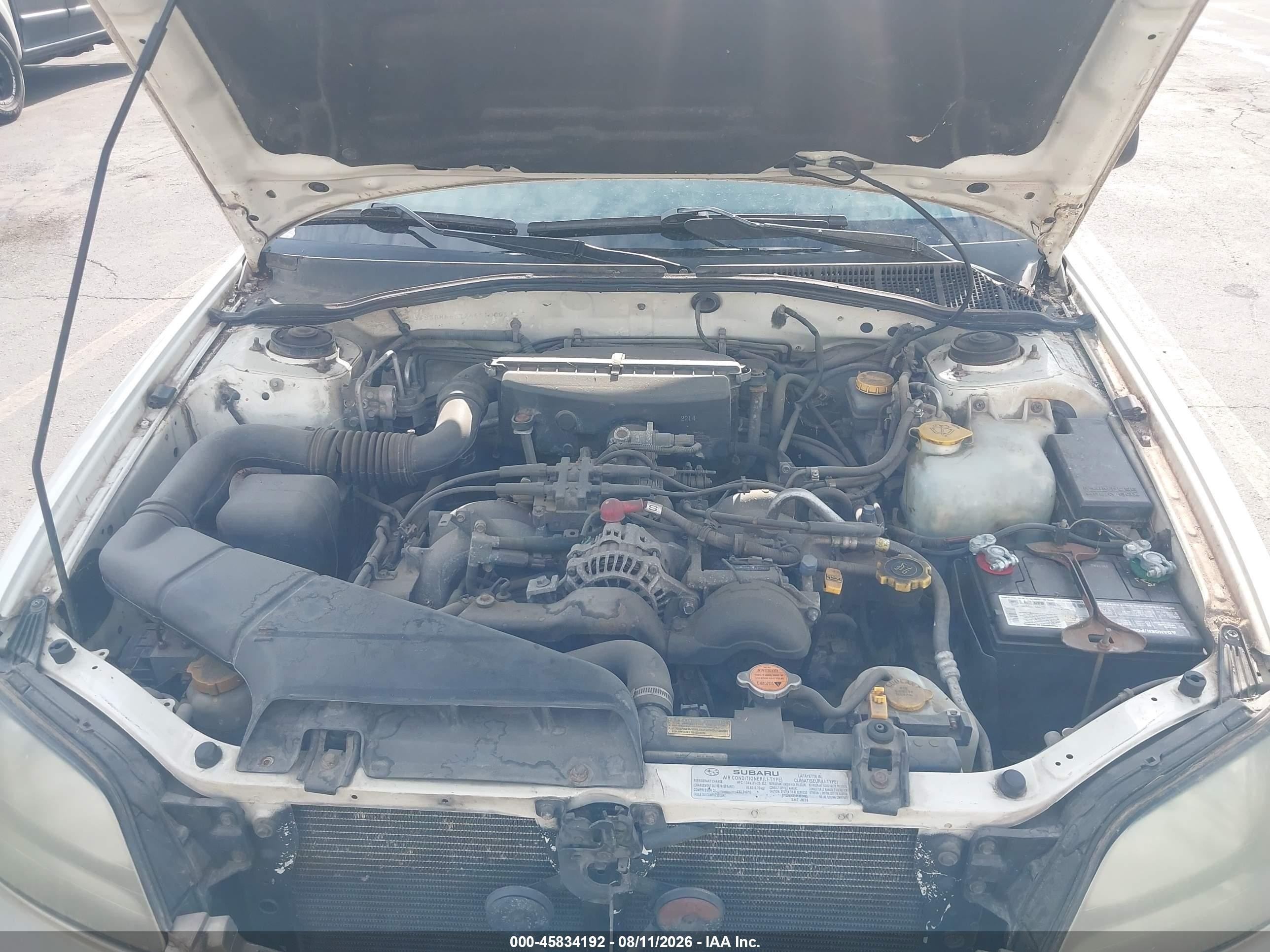 2002 Subaru Outback   White vin: 4S3BH665X26651000