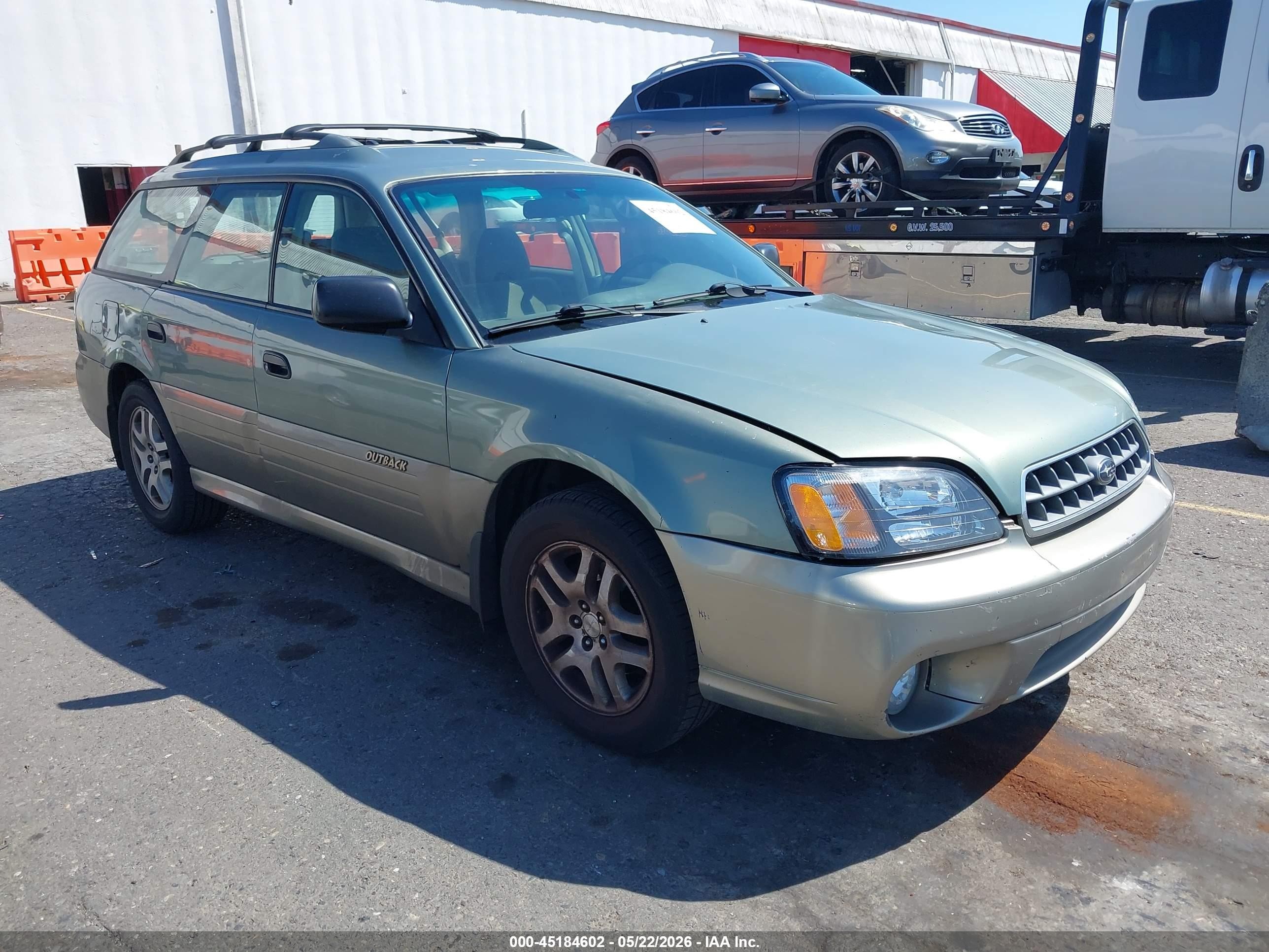 2003 Subaru Outback   Green vin: 4S3BH665X37649159