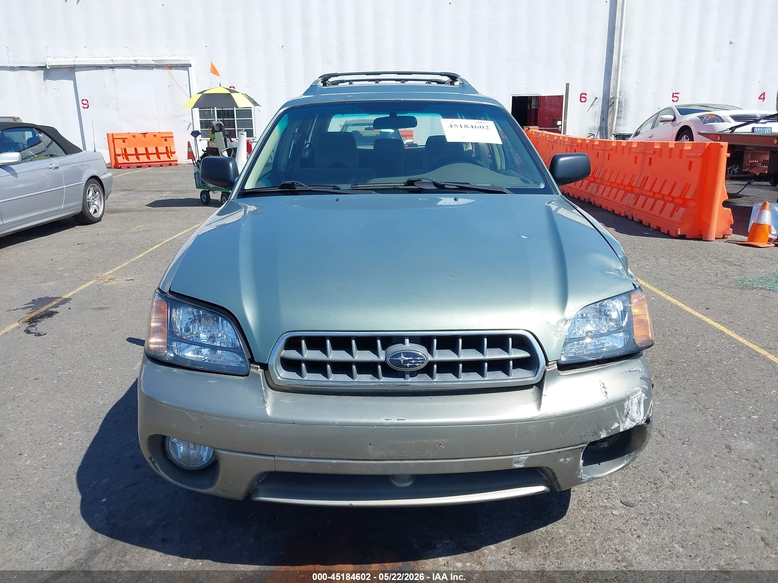 2003 Subaru Outback   Green vin: 4S3BH665X37649159