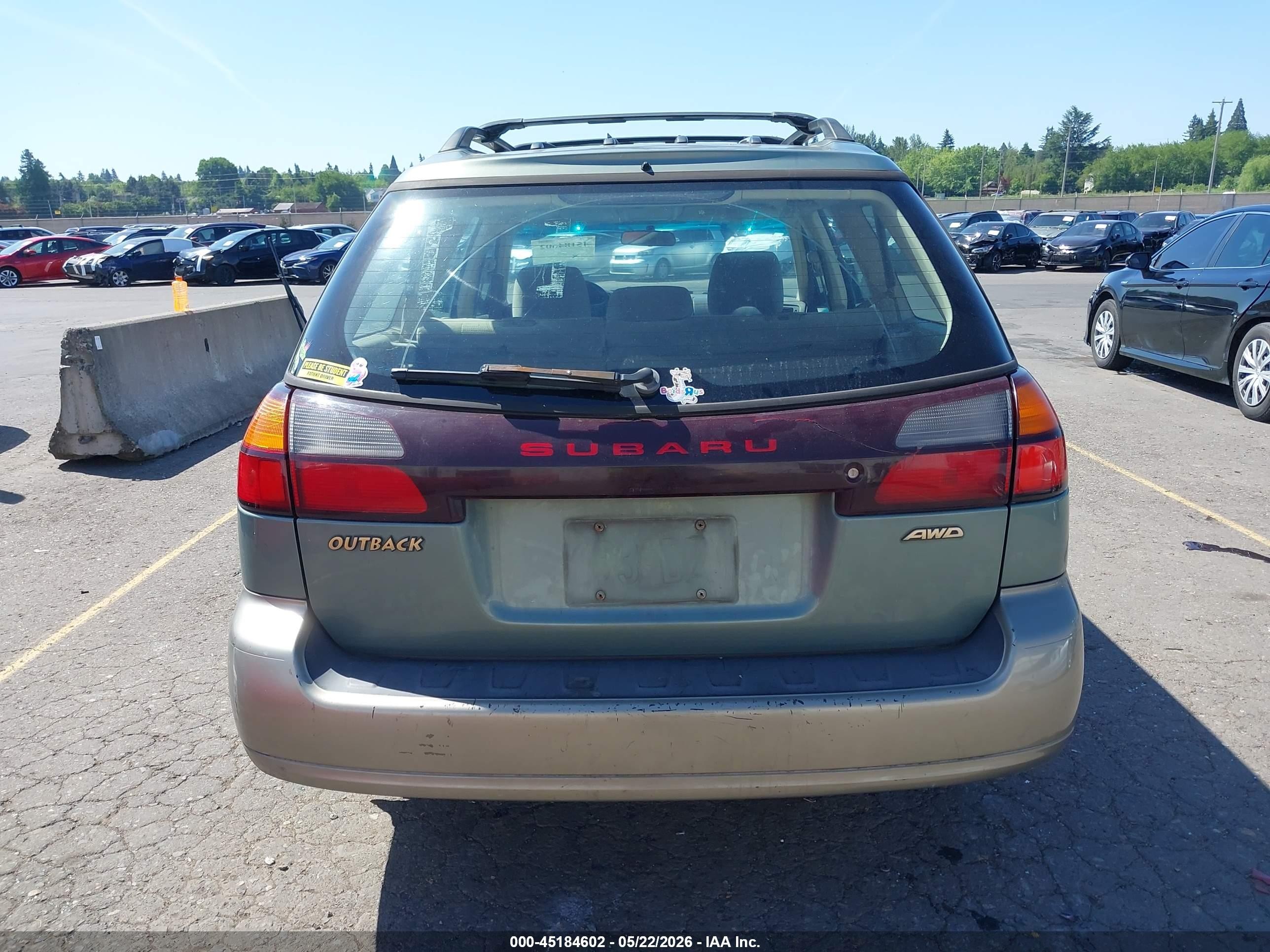 2003 Subaru Outback   Green vin: 4S3BH665X37649159