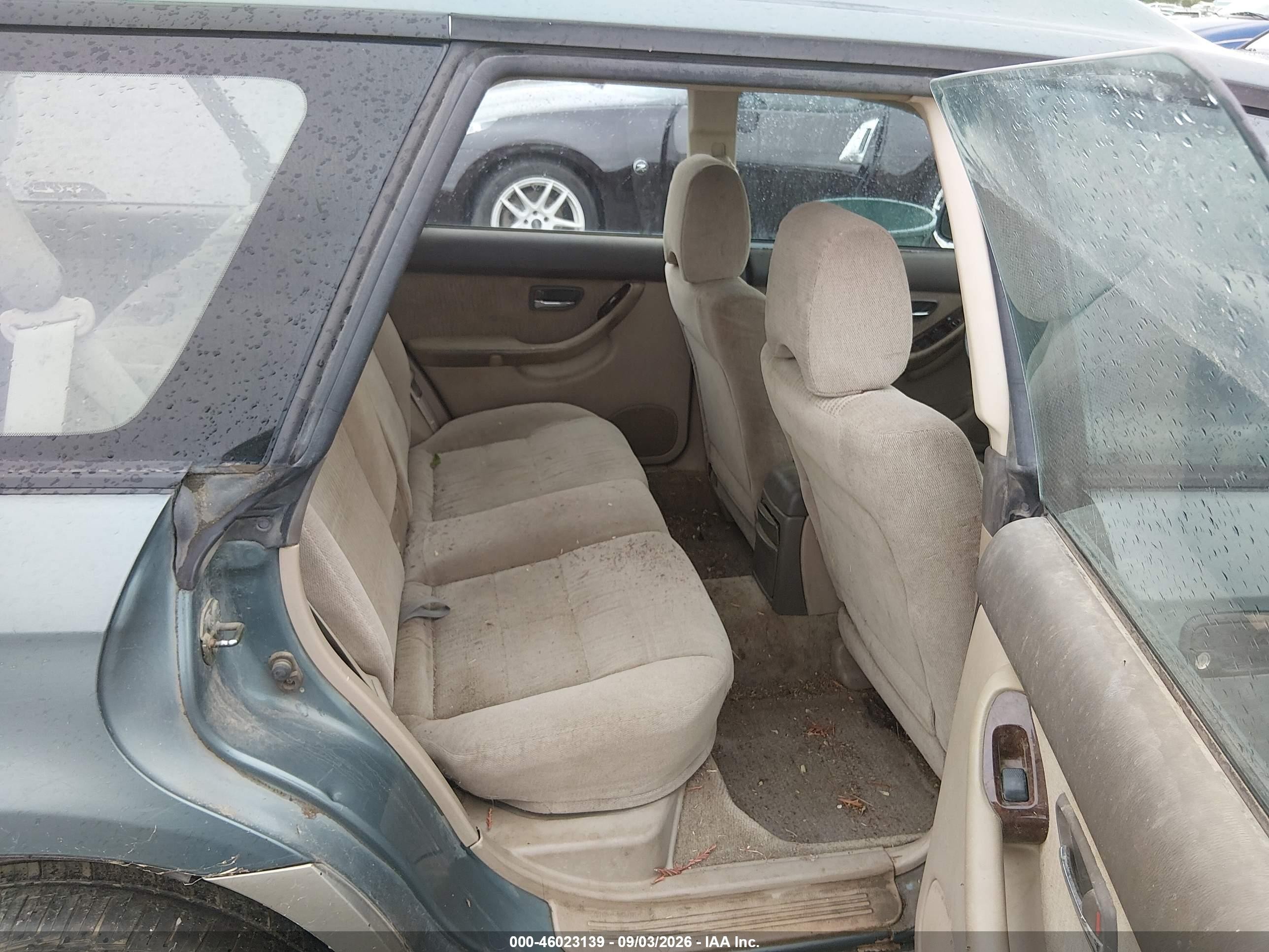 2000 Subaru Outback   Green vin: 4S3BH665XY6661566