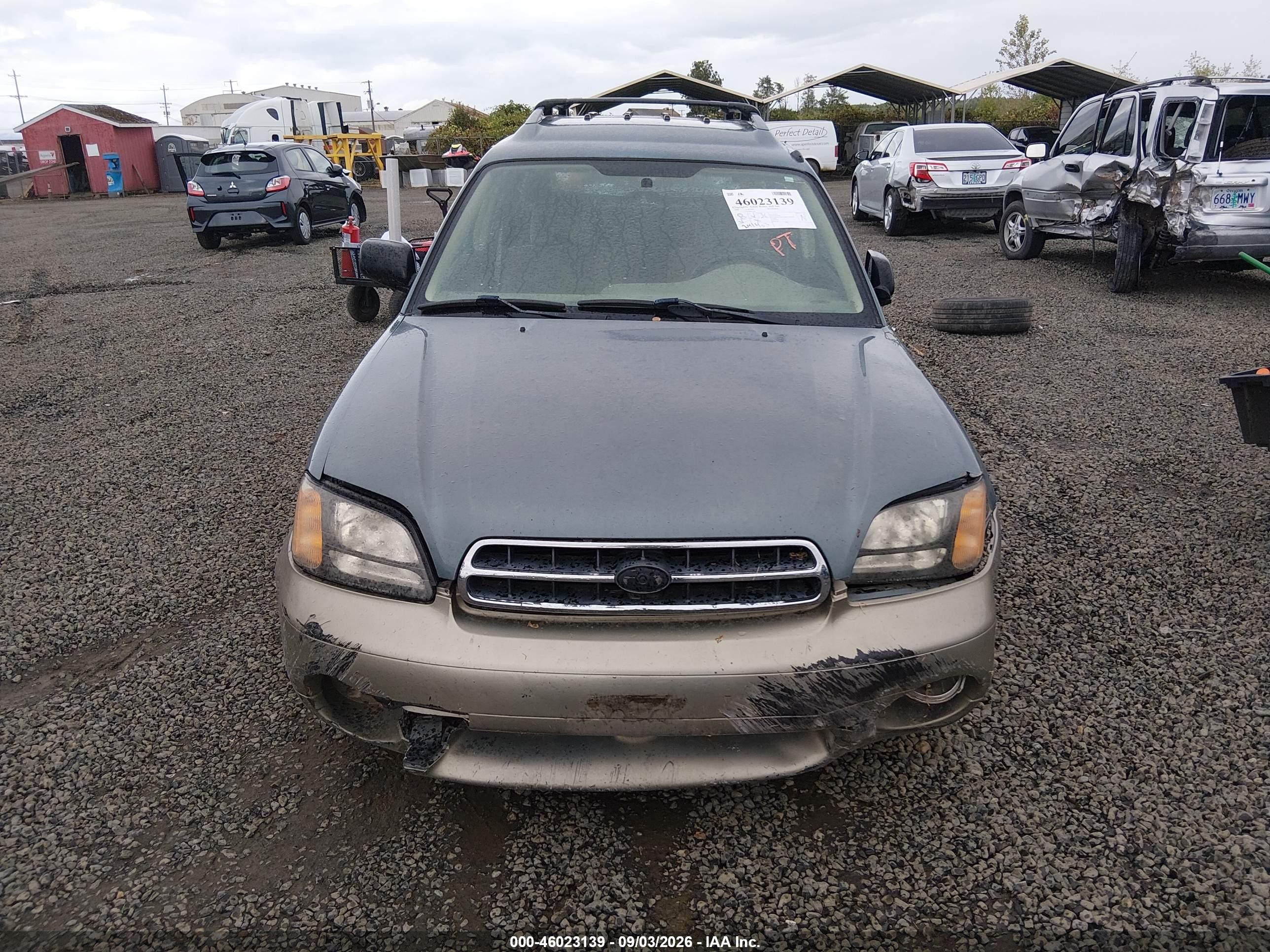 2000 Subaru Outback   Green vin: 4S3BH665XY6661566