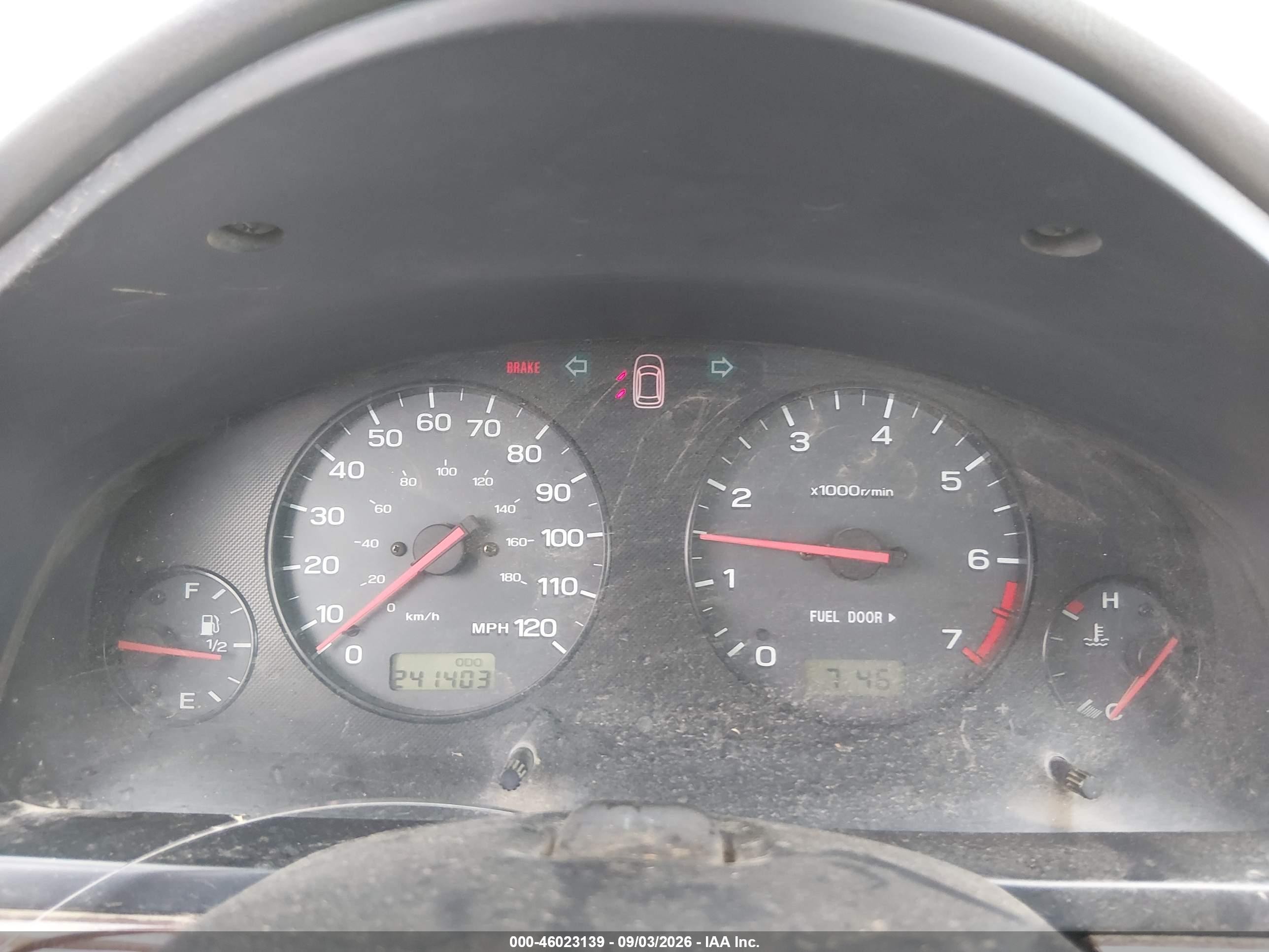 2000 Subaru Outback   Green vin: 4S3BH665XY6661566