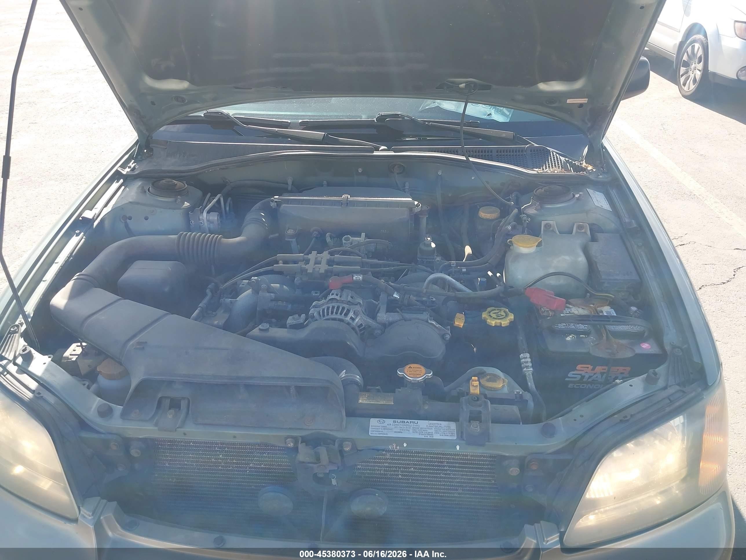 2003 Subaru Outback   Green vin: 4S3BH675036610200