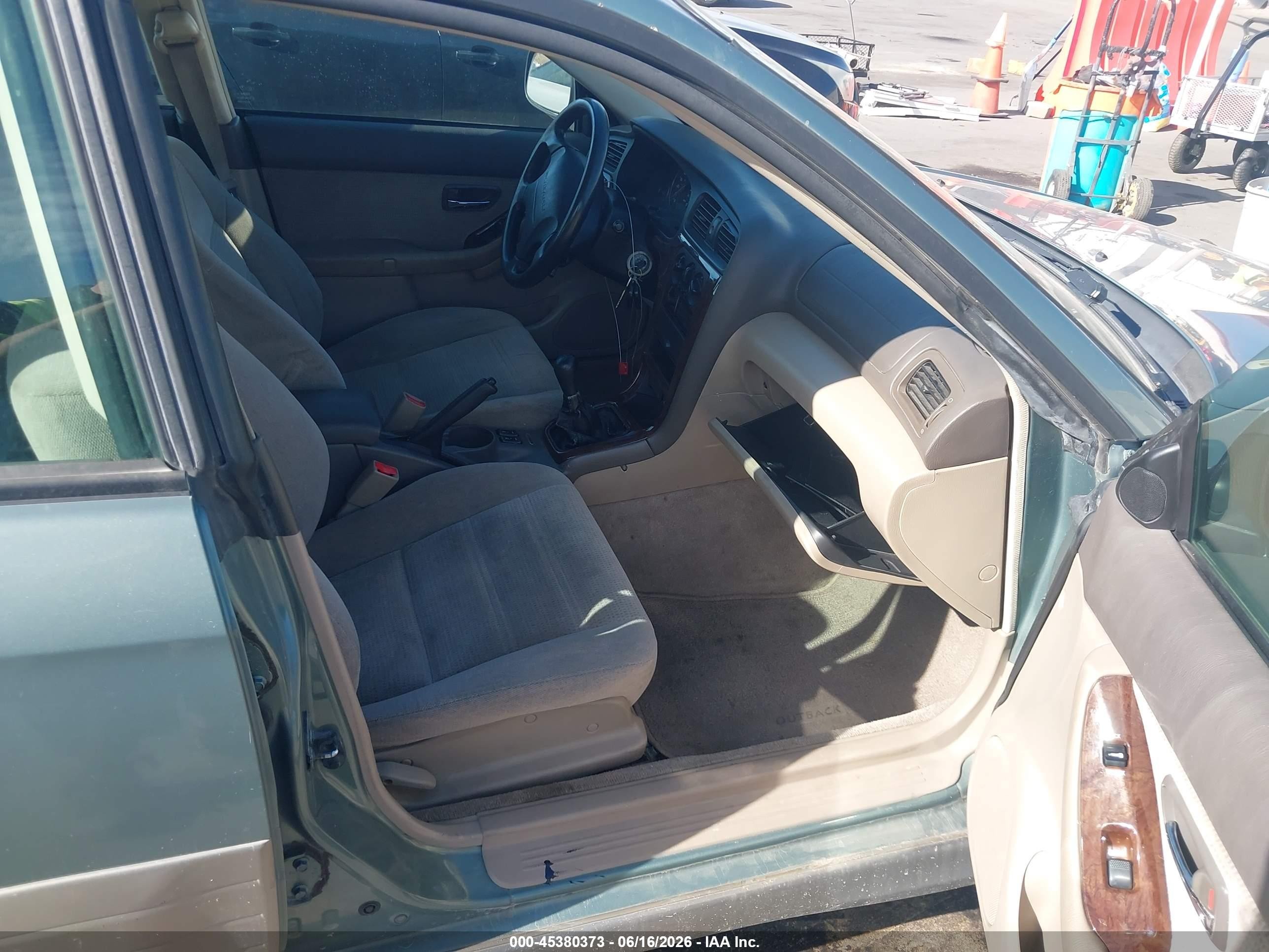 2003 Subaru Outback   Green vin: 4S3BH675036610200