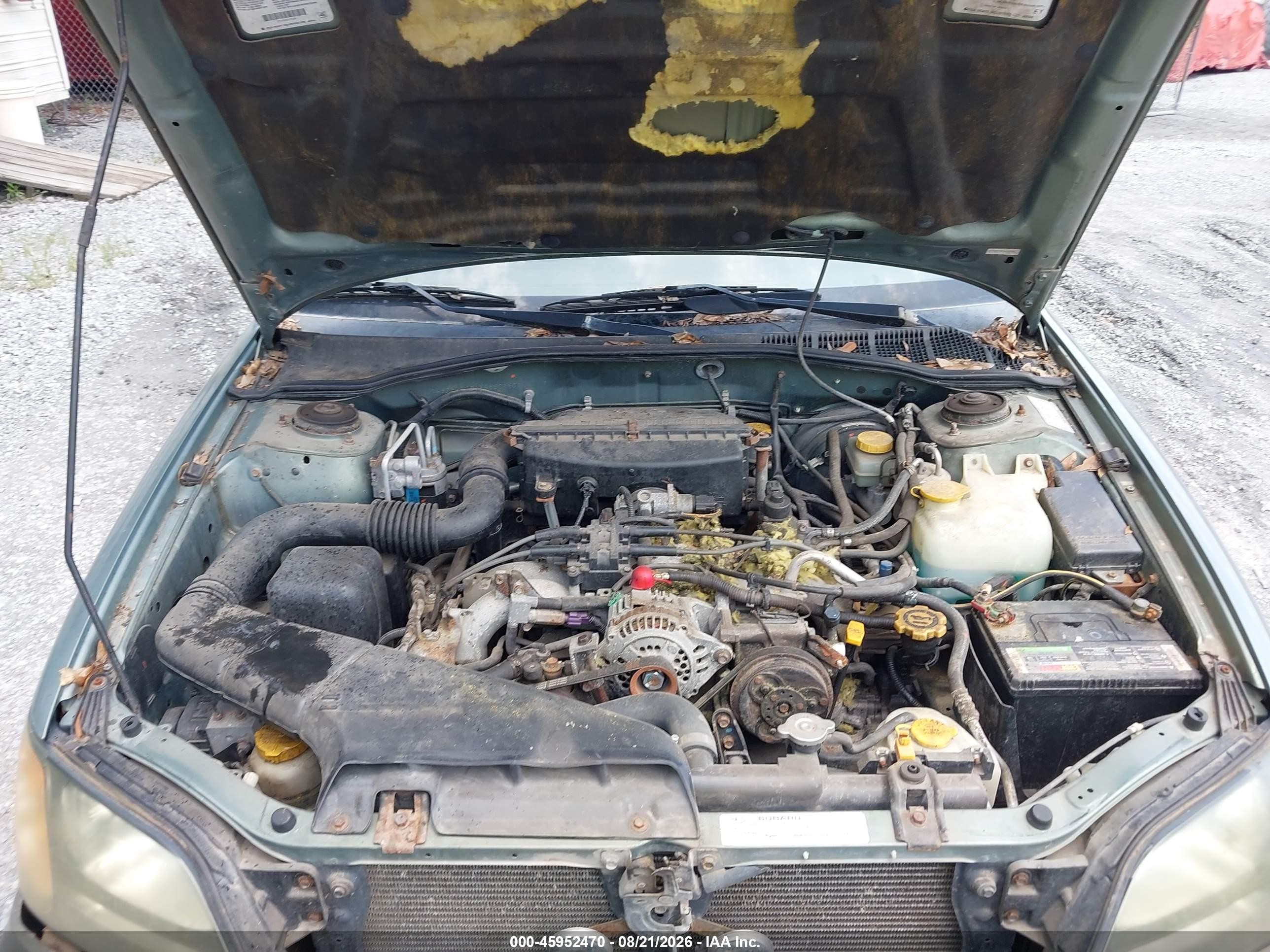 2003 Subaru Outback Green vin: 4S3BH675036655895