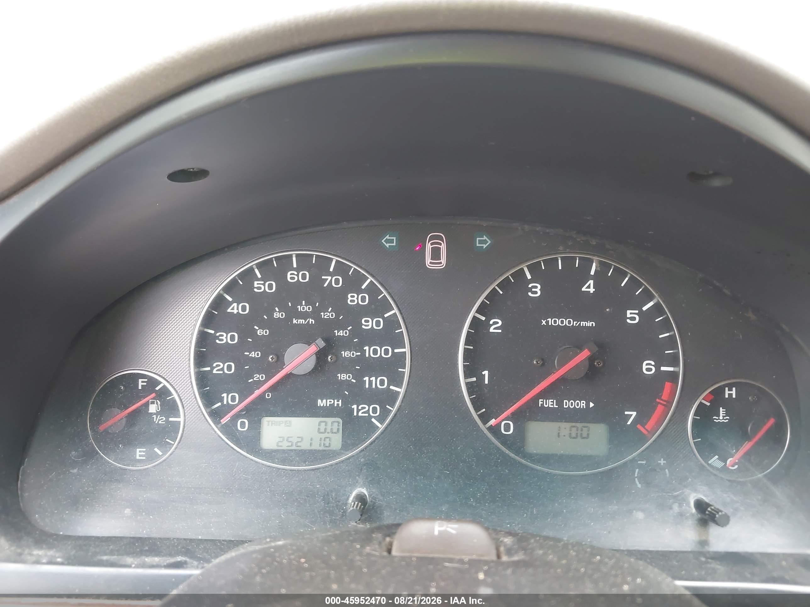 2003 Subaru Outback Green vin: 4S3BH675036655895
