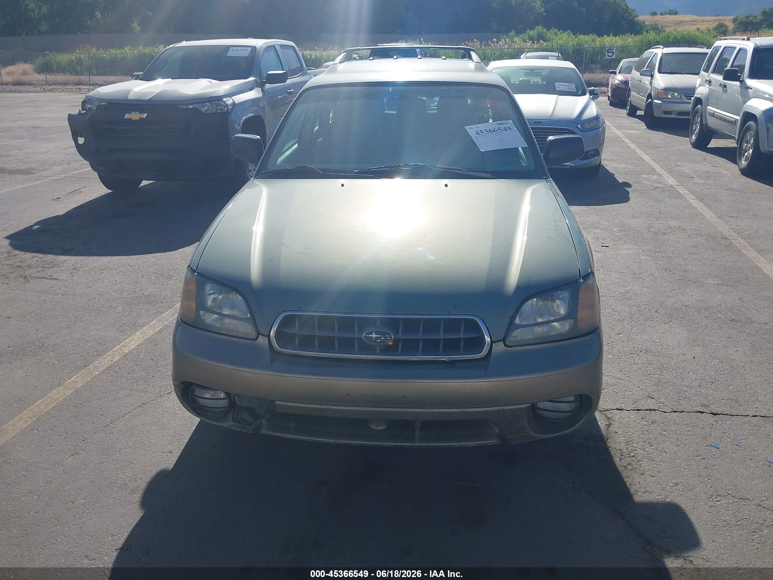 2004 Subaru Outback   Green vin: 4S3BH675047605865