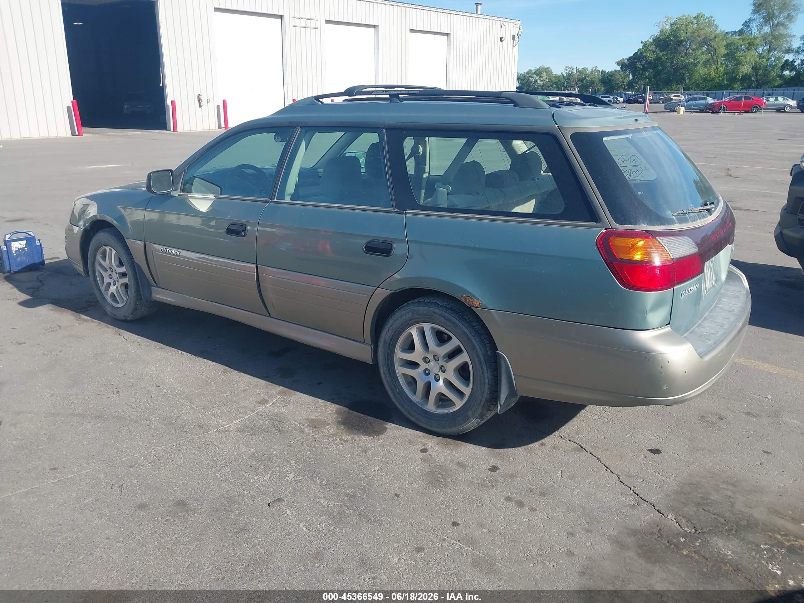 2004 Subaru Outback   Green vin: 4S3BH675047605865