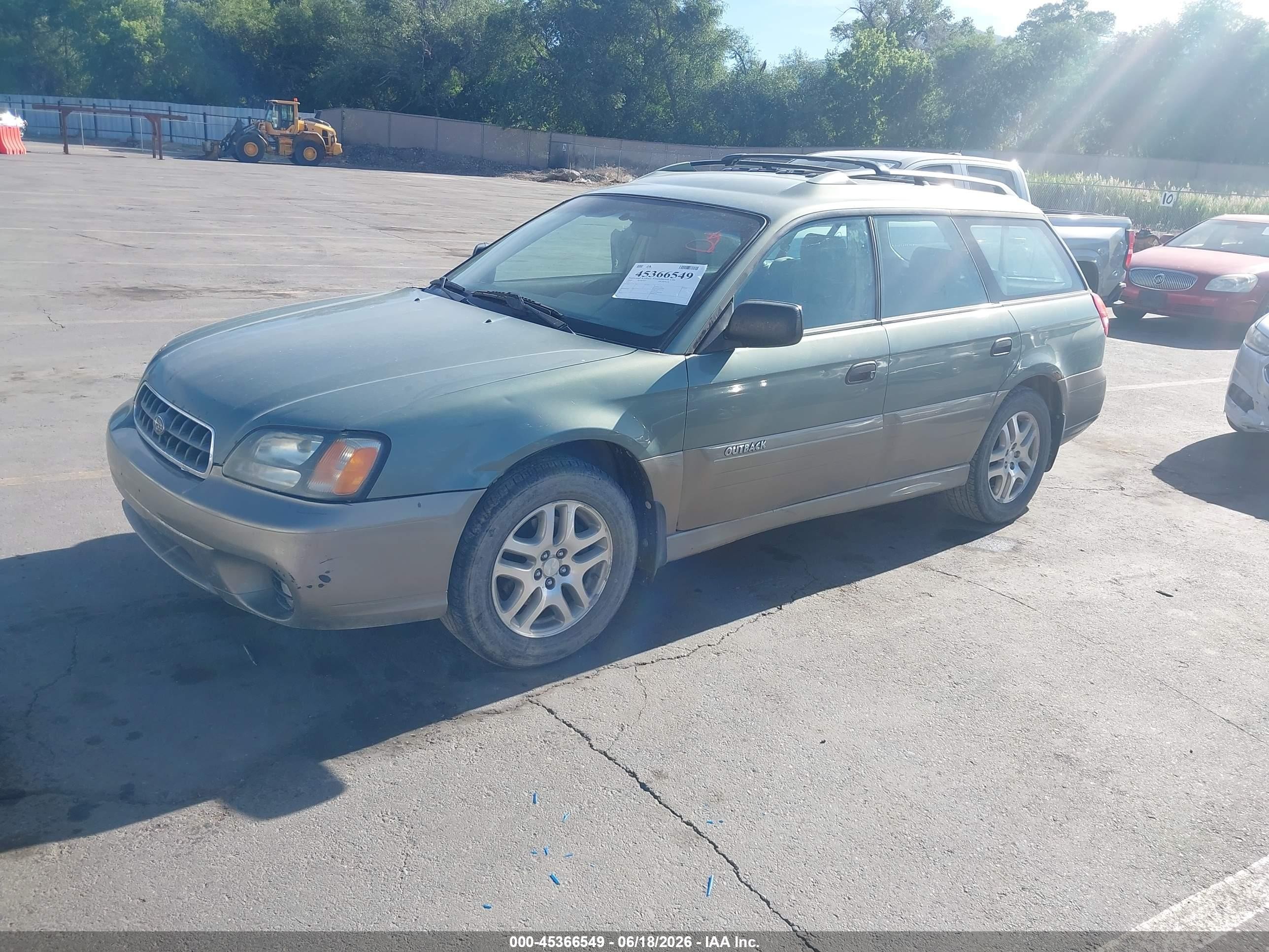 2004 Subaru Outback   Green vin: 4S3BH675047605865