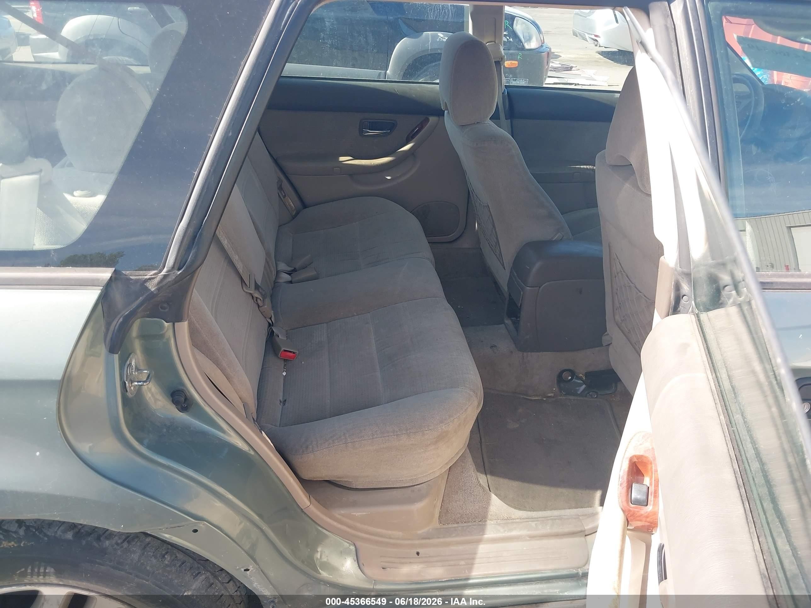 2004 Subaru Outback   Green vin: 4S3BH675047605865