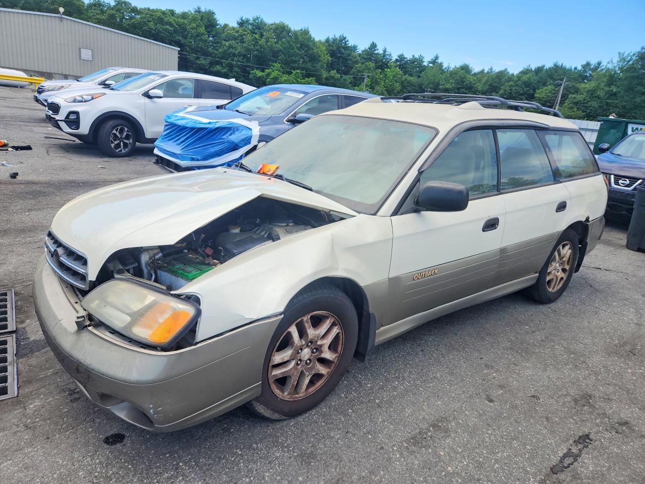 2002 Subaru Legacy Outback Awp Белый vin: 4S3BH675127665151