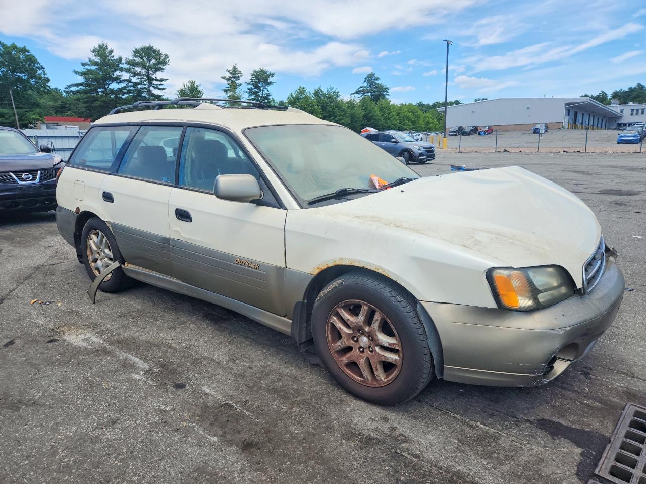 2002 Subaru Legacy Outback Awp Белый vin: 4S3BH675127665151