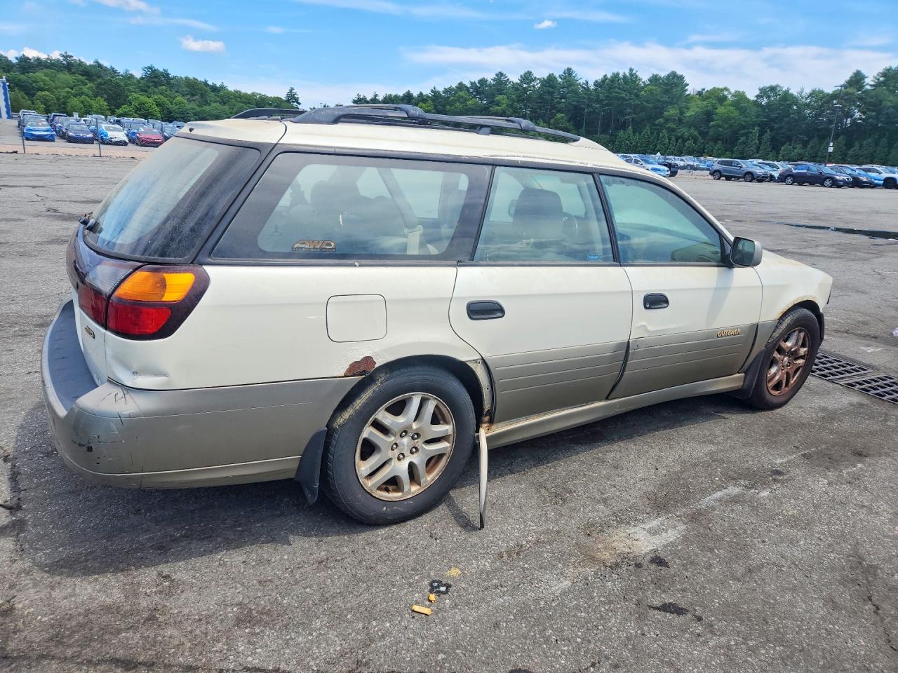 2002 Subaru Legacy Outback Awp Белый vin: 4S3BH675127665151