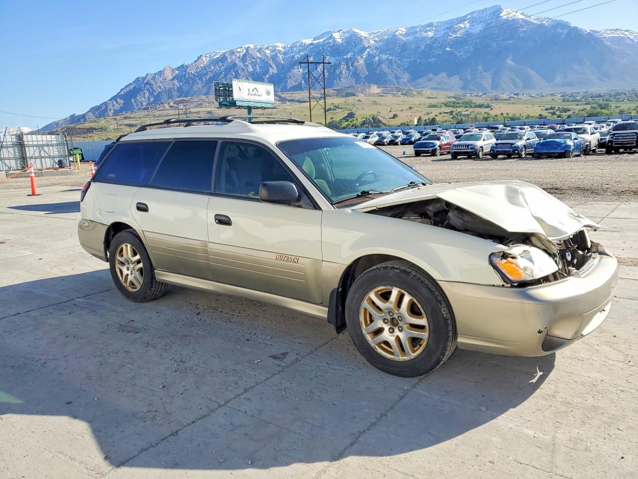 2003 Subaru Legacy Outback Awp White vin: 4S3BH675136600419