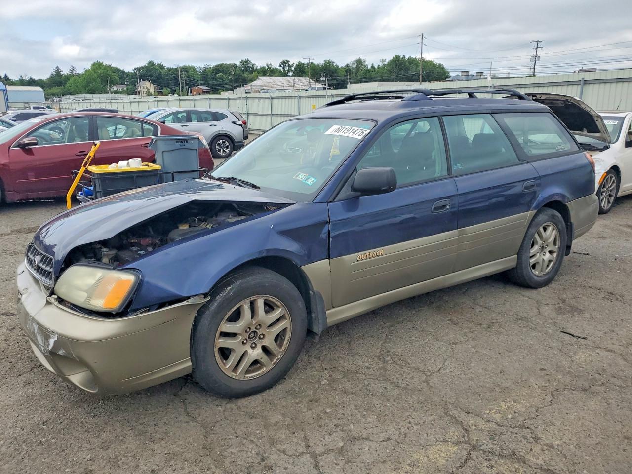 2003 Subaru Legacy Outback Awp Blue vin: 4S3BH675137656967