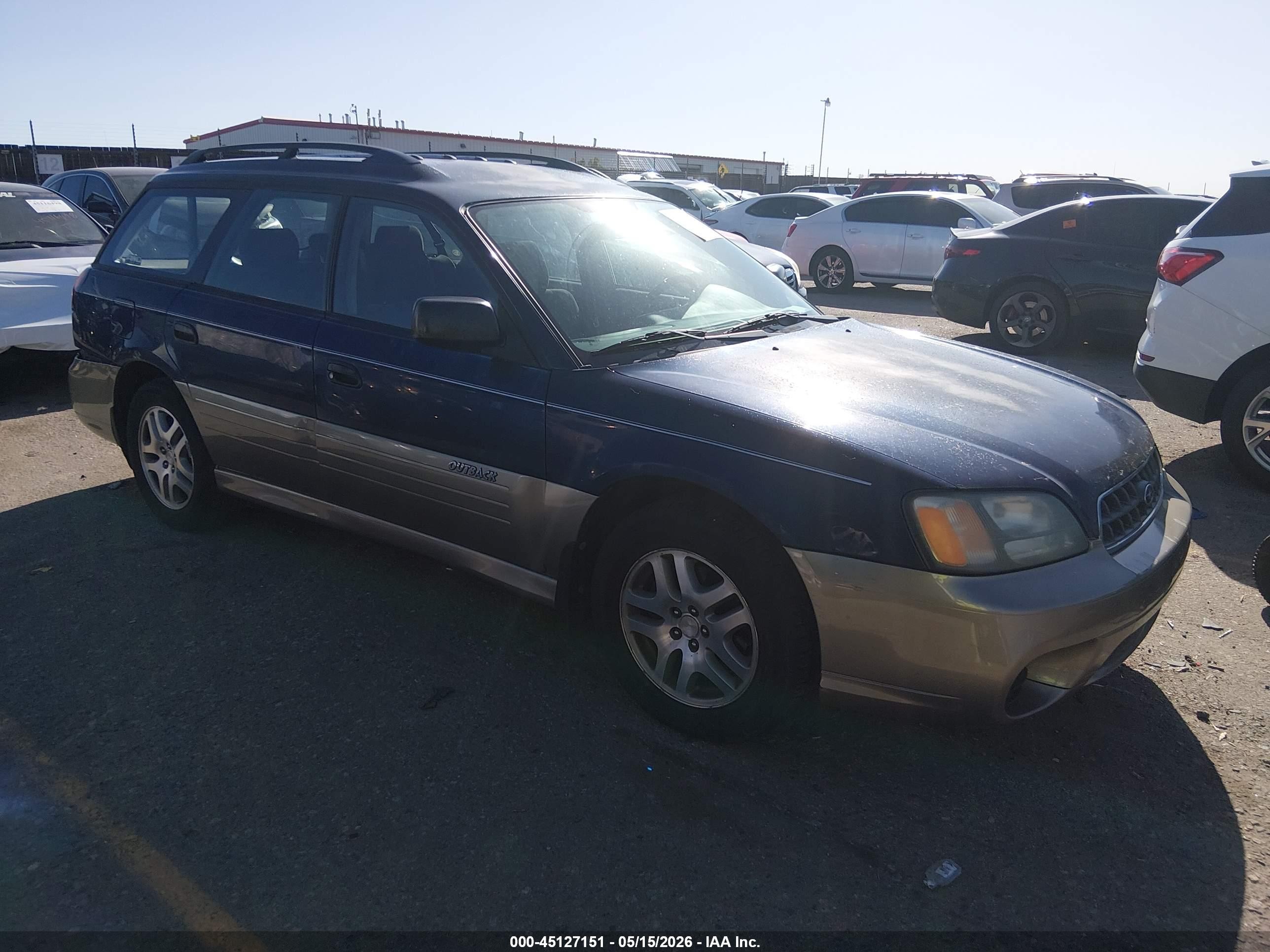 2004 Subaru Outback   Синий vin: 4S3BH675147601002