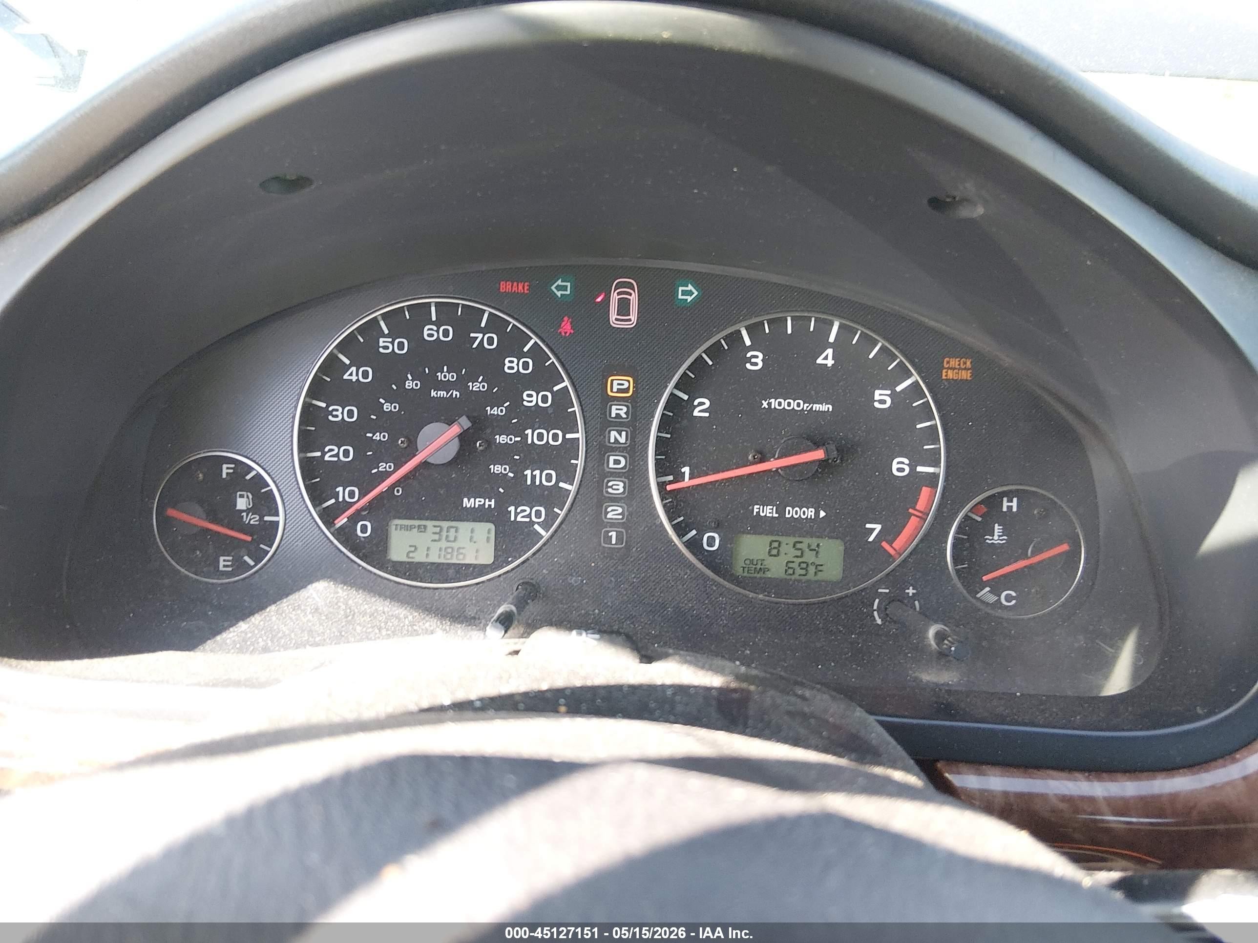 2004 Subaru Outback   Blue vin: 4S3BH675147601002