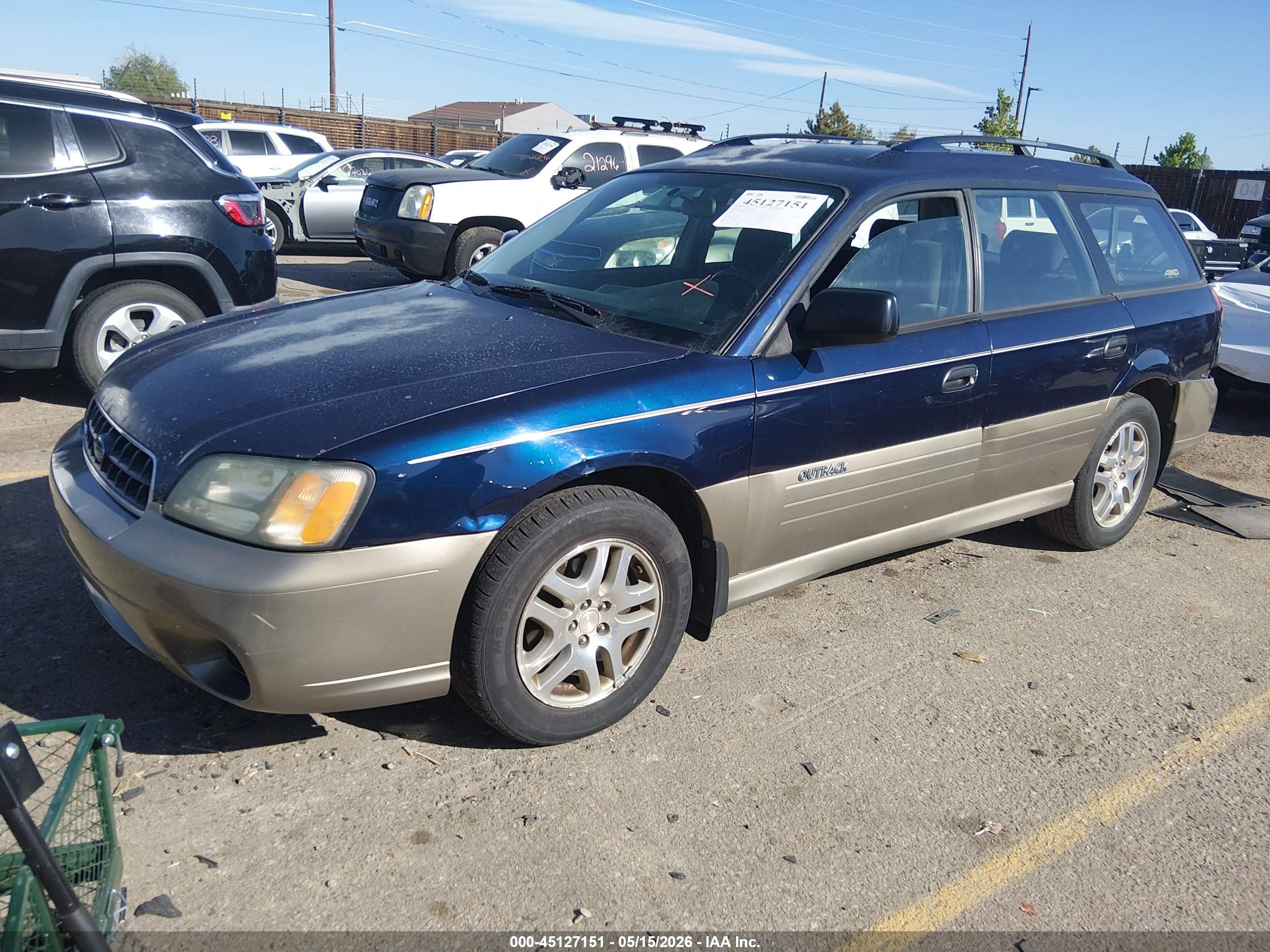 2004 Subaru Outback   Blue vin: 4S3BH675147601002