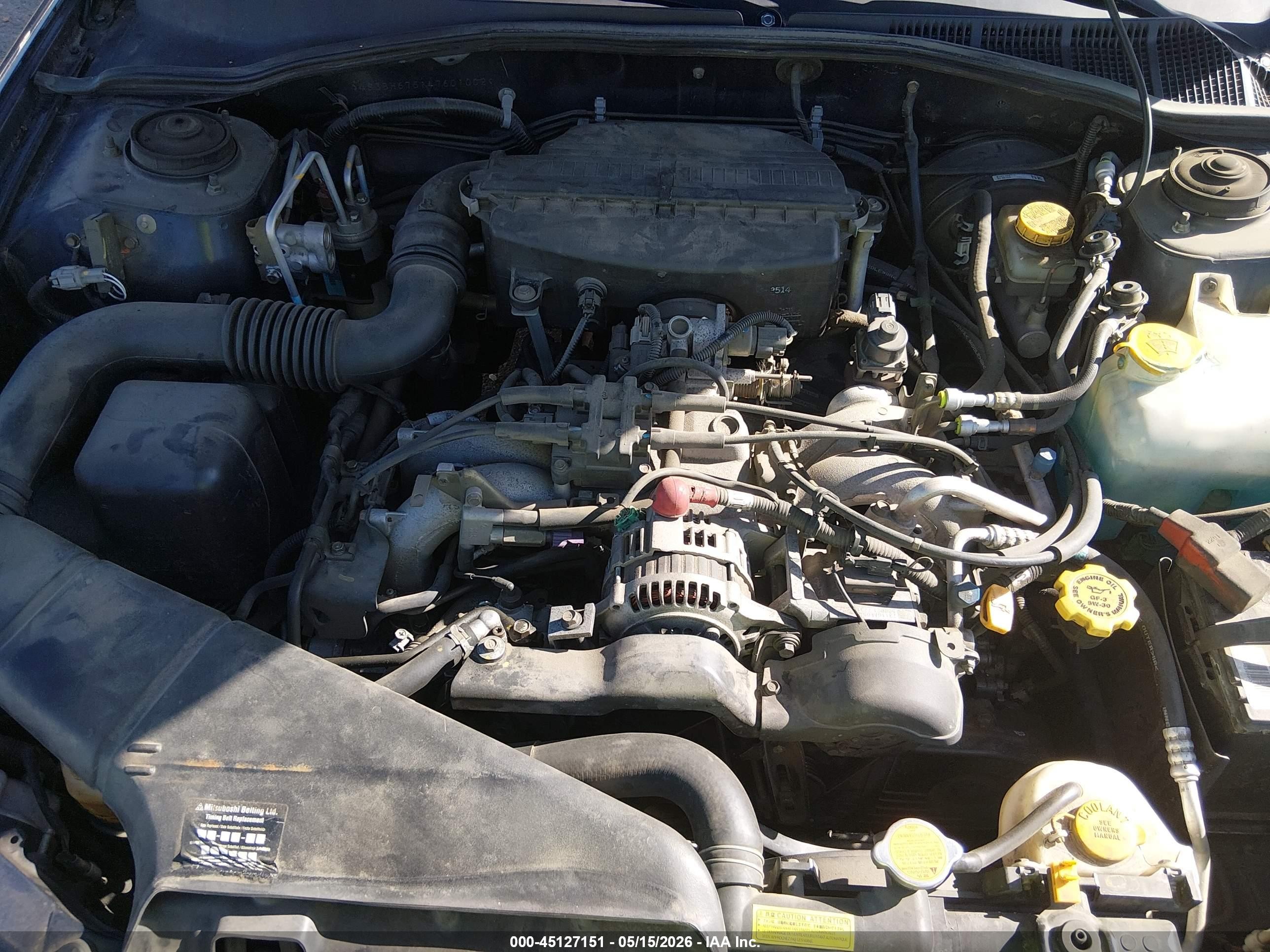2004 Subaru Outback   Blue vin: 4S3BH675147601002