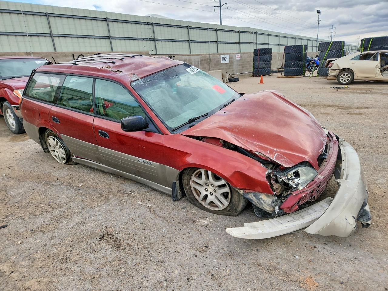 2004 Subaru Legacy Outback Awp Red vin: 4S3BH675147601310