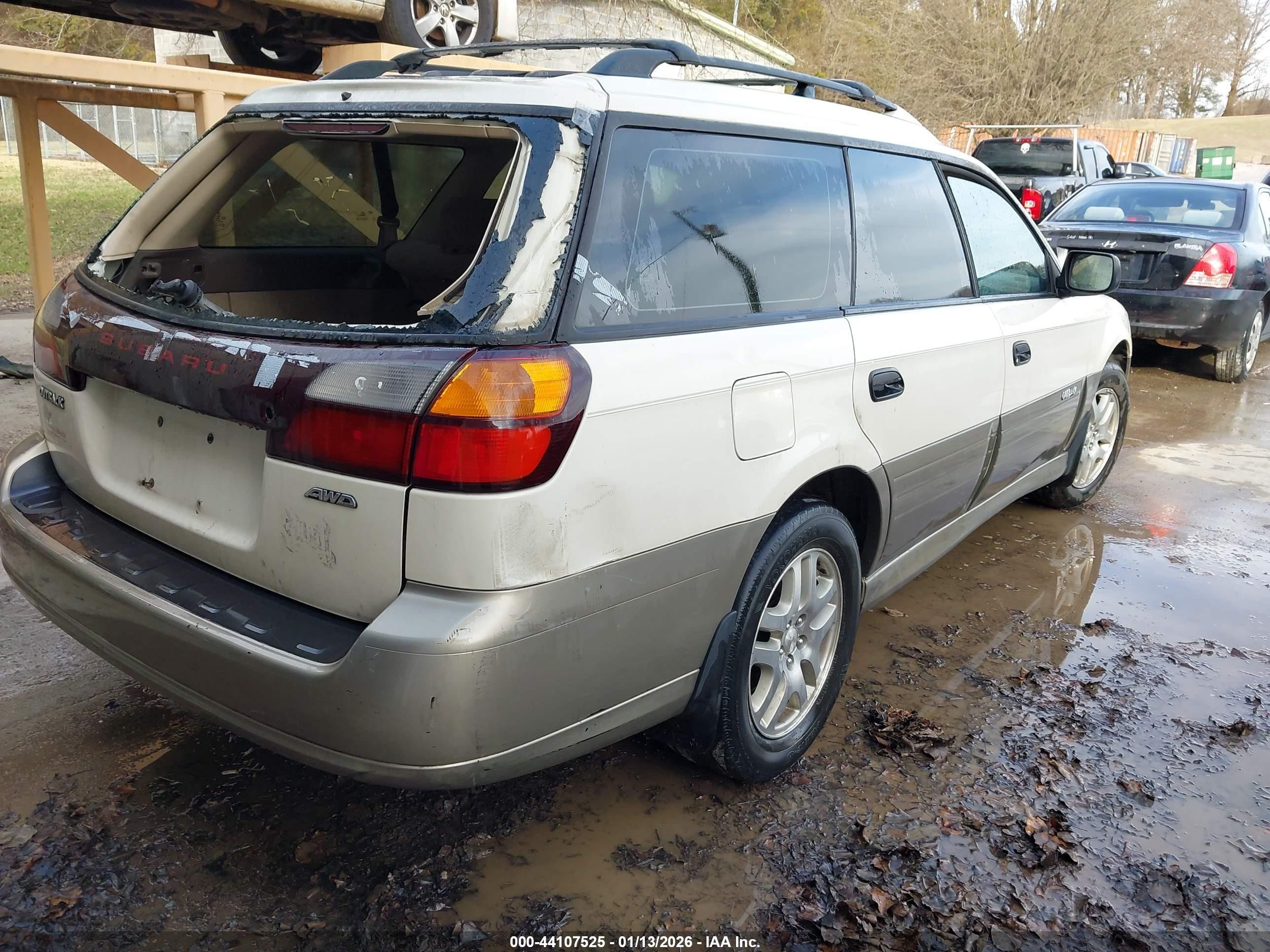 2004 Subaru Outback   White vin: 4S3BH675147612954