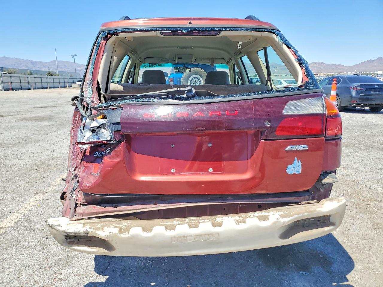 2004 Subaru Legacy Outback Awp Brown vin: 4S3BH675147625302