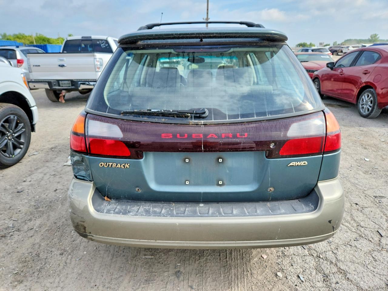 2001 Subaru Legacy Outback Awp Green vin: 4S3BH675216603973
