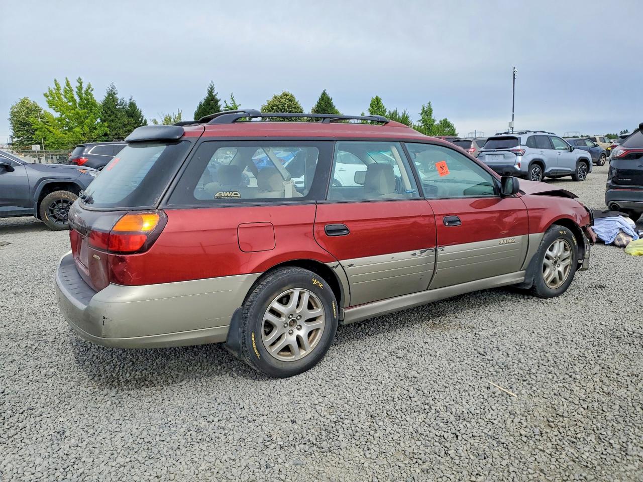2002 Subaru Legacy Outback Awp Темно-бордовый vin: 4S3BH675227604696