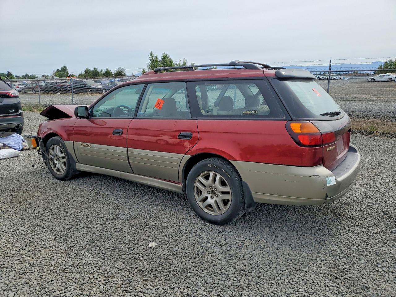 2002 Subaru Legacy Outback Awp Темно-бордовый vin: 4S3BH675227604696