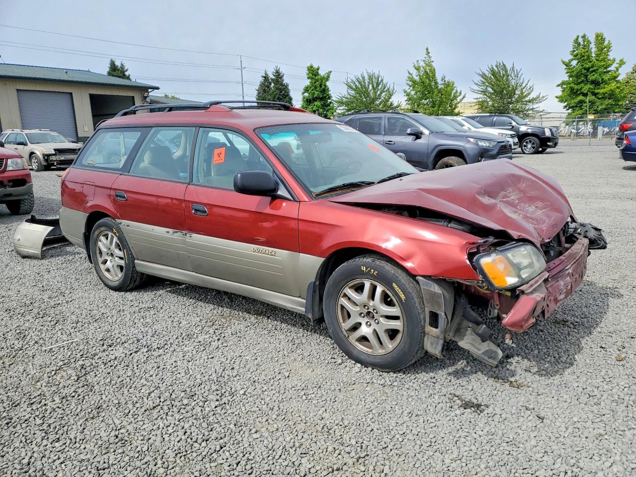 2002 Subaru Legacy Outback Awp Темно-бордовый vin: 4S3BH675227604696