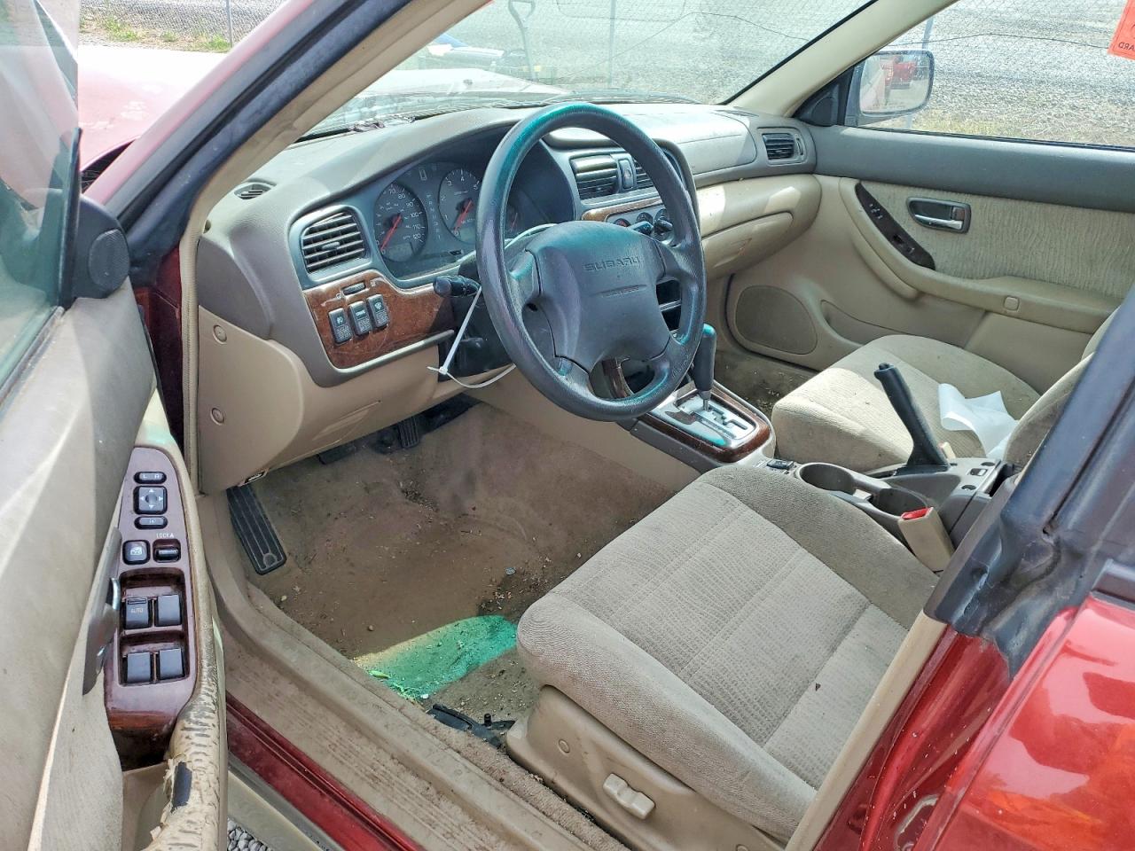 2002 Subaru Legacy Outback Awp Темно-бордовый vin: 4S3BH675227604696