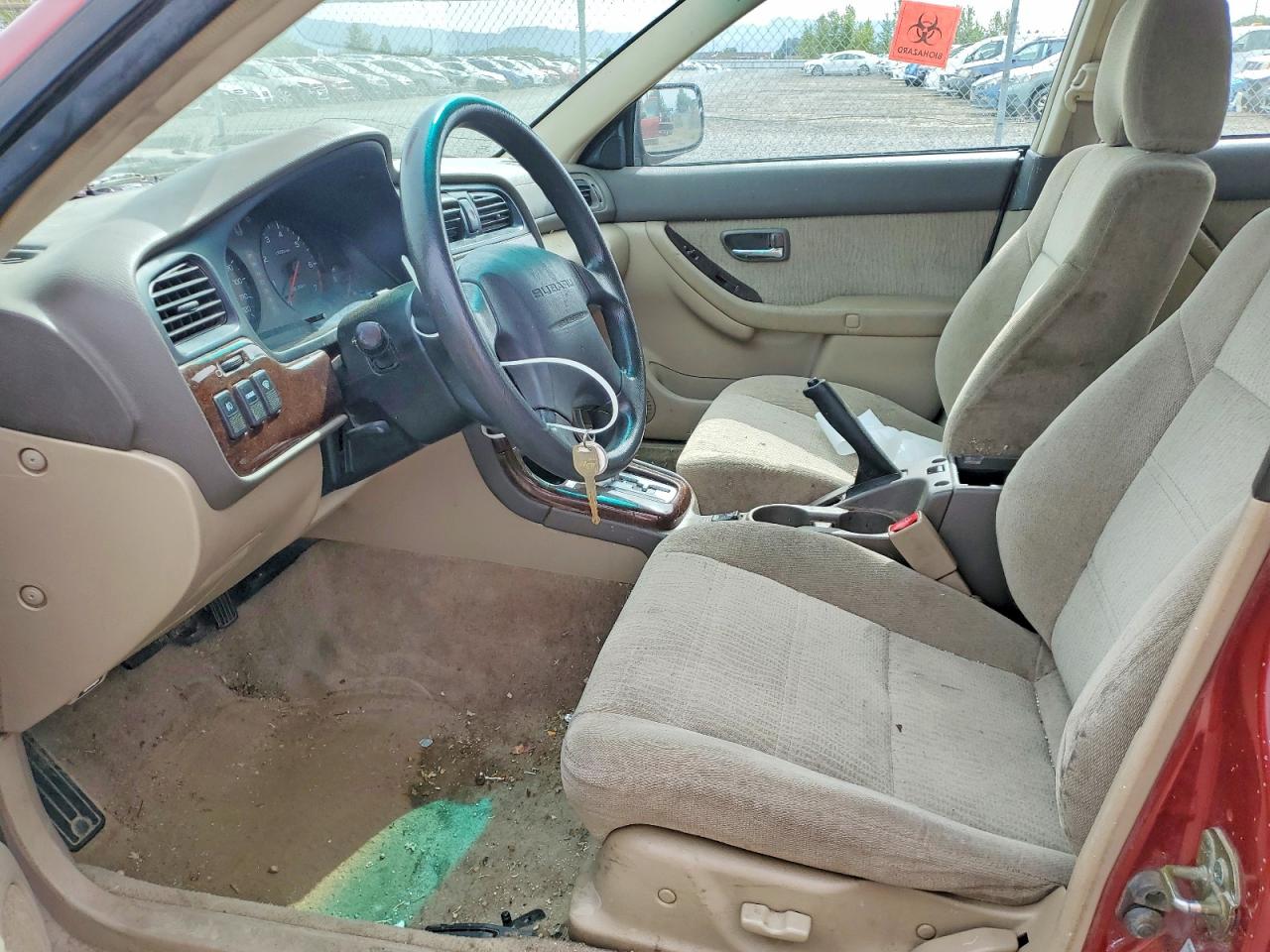 2002 Subaru Legacy Outback Awp Темно-бордовый vin: 4S3BH675227604696