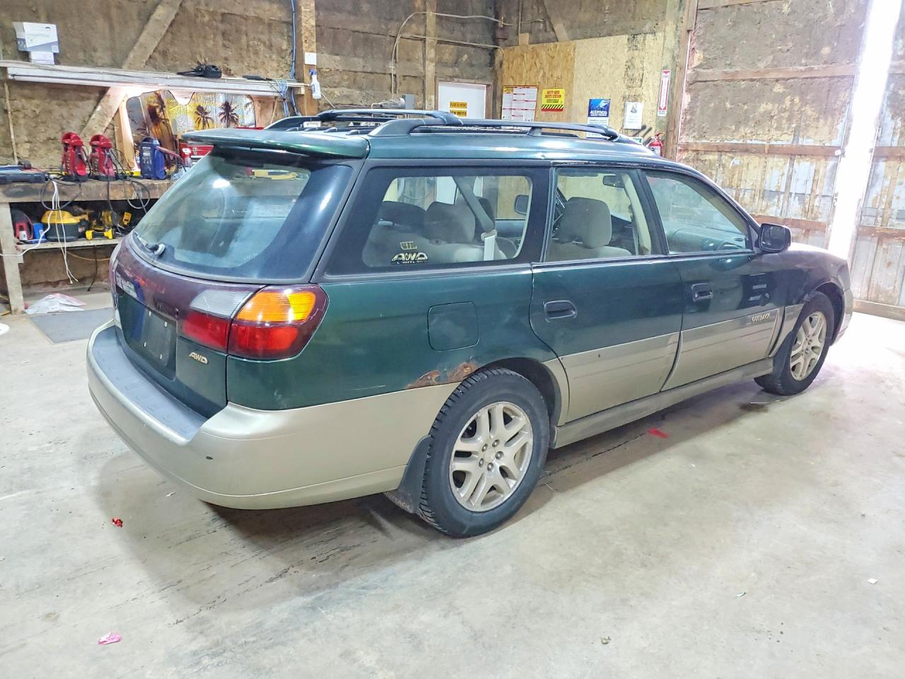 2002 Subaru Legacy Outback Awp Green vin: 4S3BH675227638489