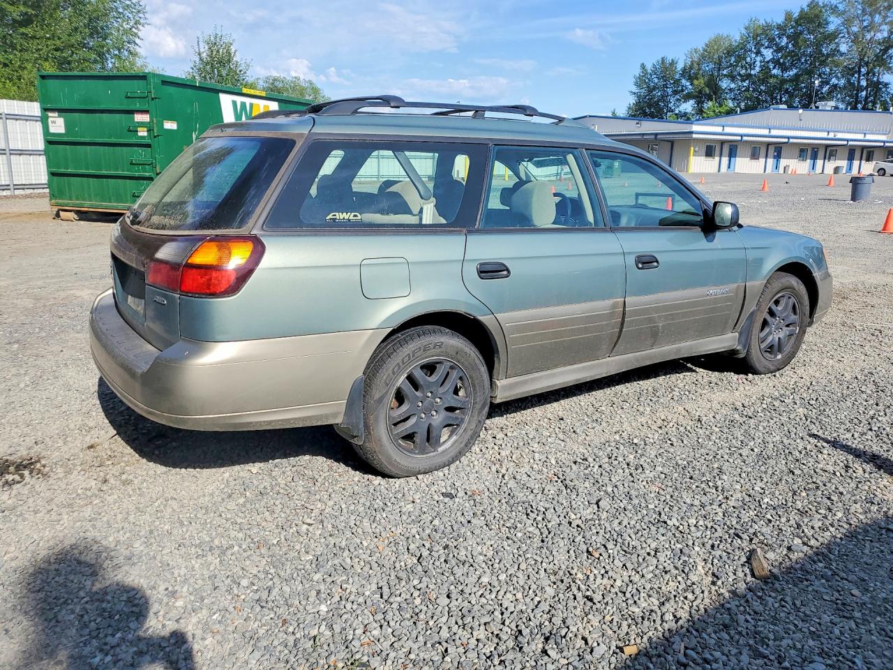 2004 Subaru Legacy Outback Awp Green vin: 4S3BH675247612333