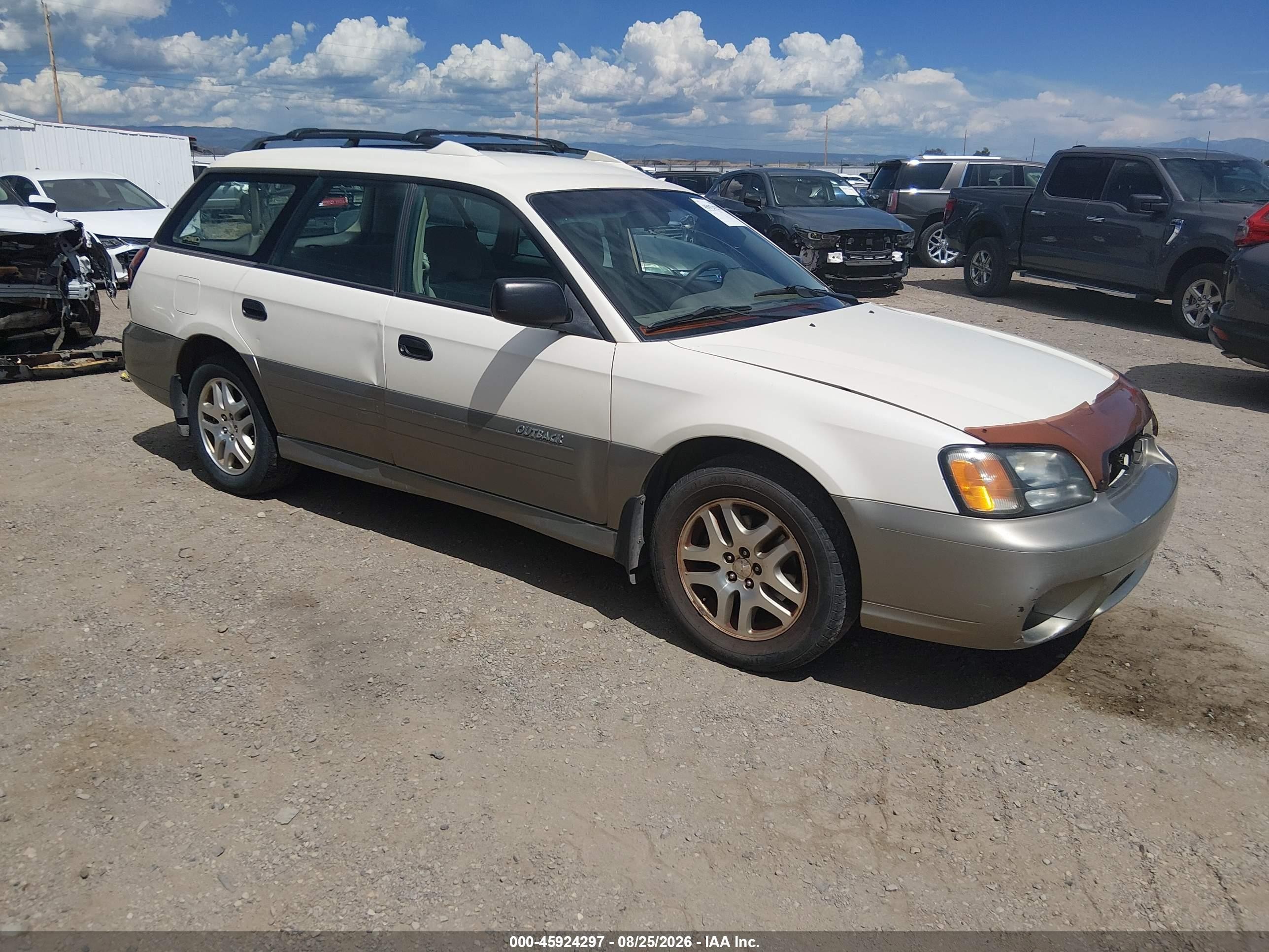 2004 Subaru Outback   White vin: 4S3BH675247628435