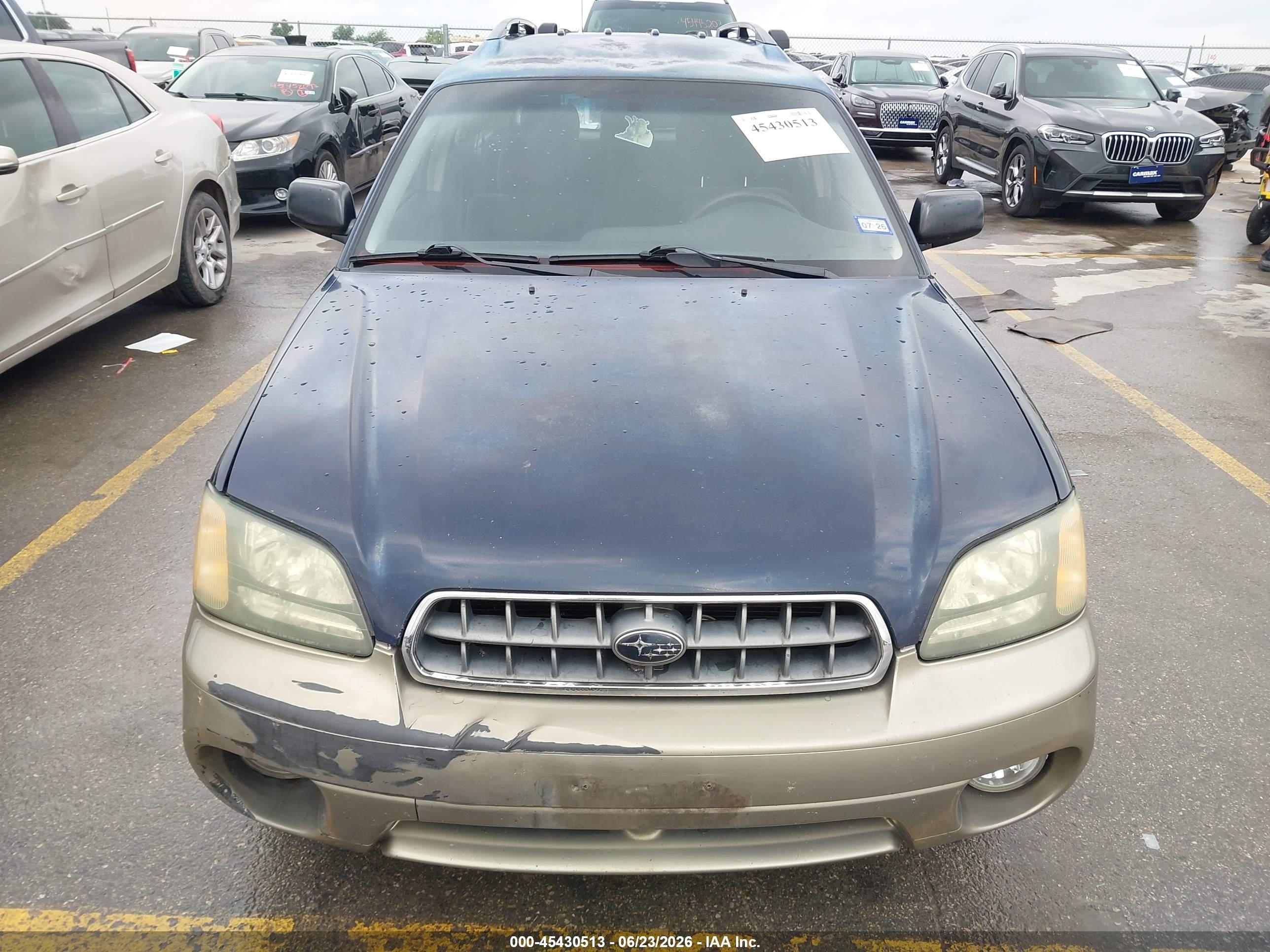 2004 Subaru Outback   Синий vin: 4S3BH675247636244