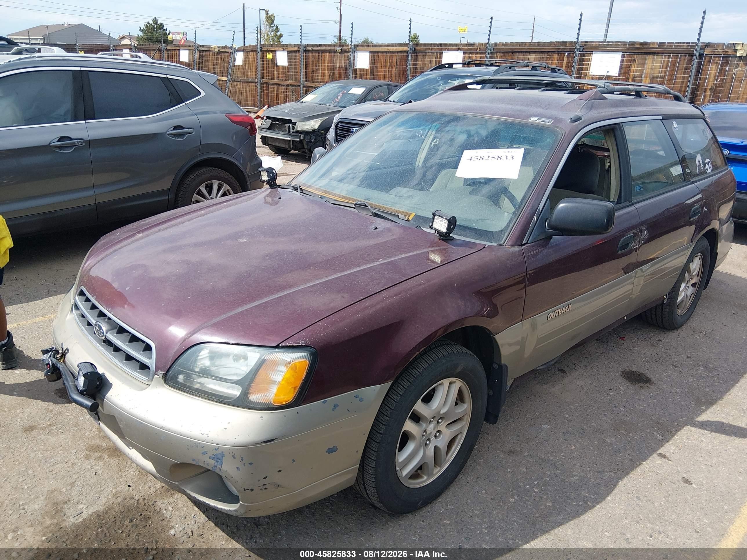 2000 Subaru Outback   Red vin: 4S3BH6752Y7661795