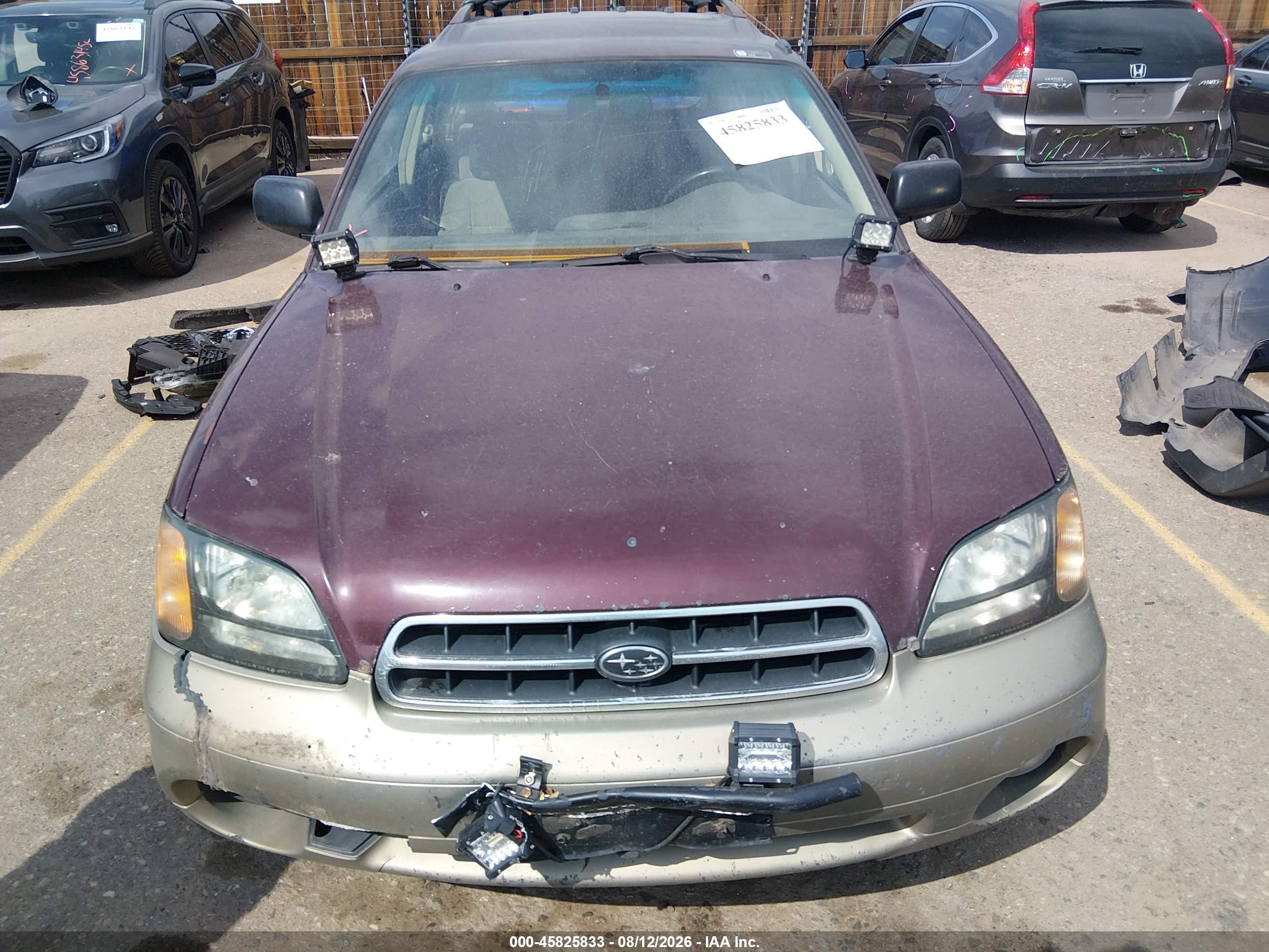 2000 Subaru Outback   Red vin: 4S3BH6752Y7661795