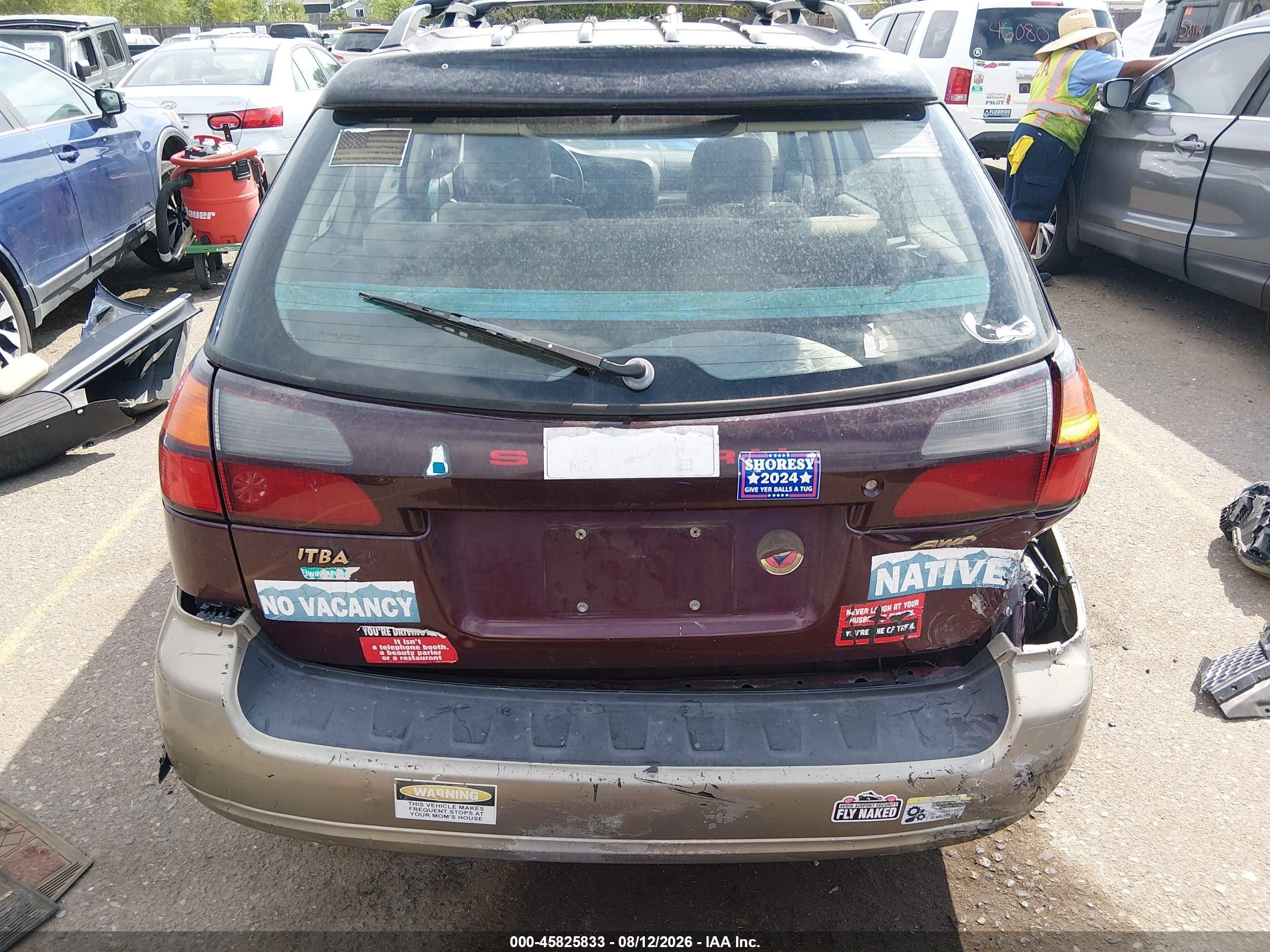 2000 Subaru Outback   Red vin: 4S3BH6752Y7661795