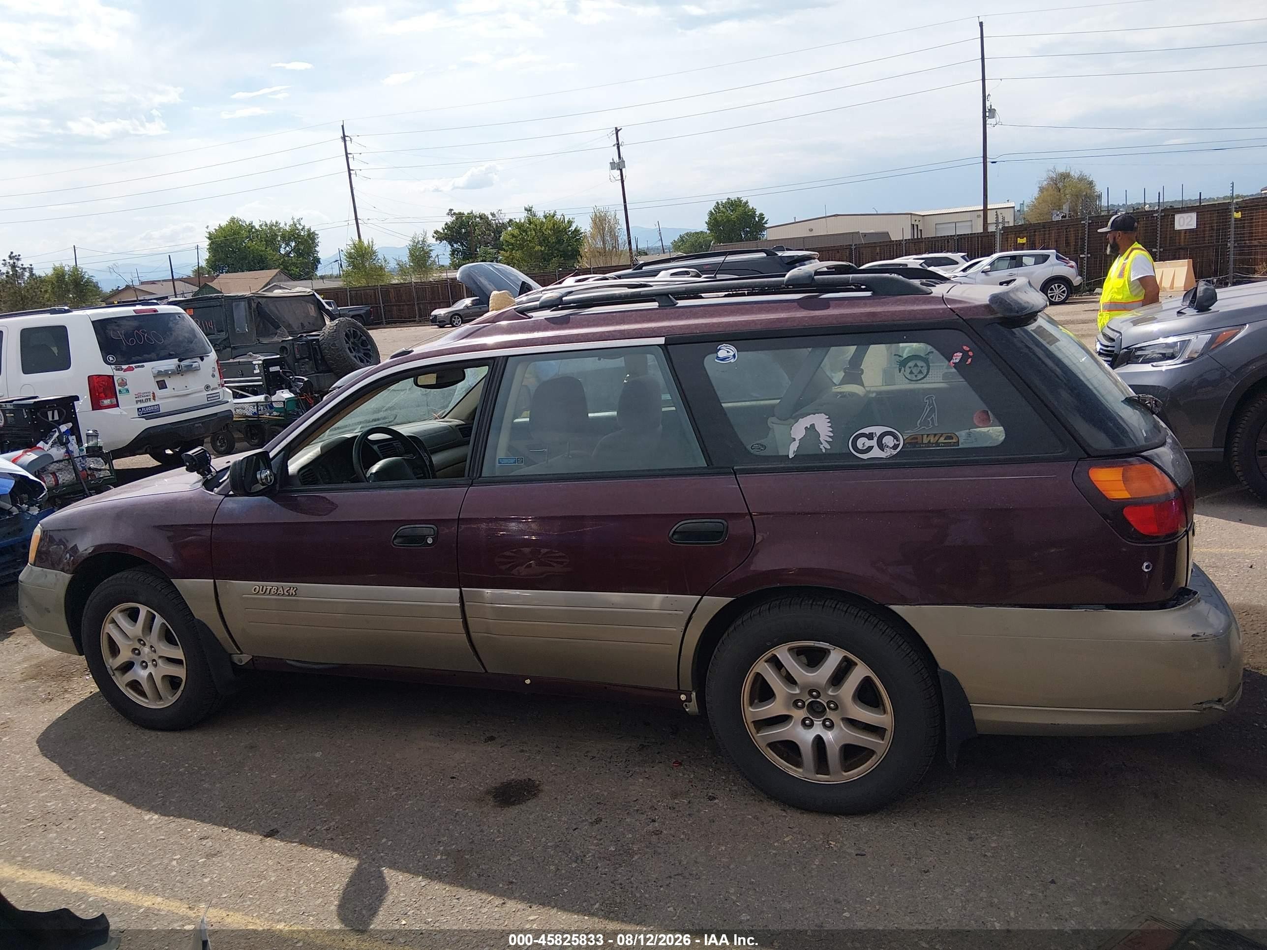 2000 Subaru Outback   Red vin: 4S3BH6752Y7661795