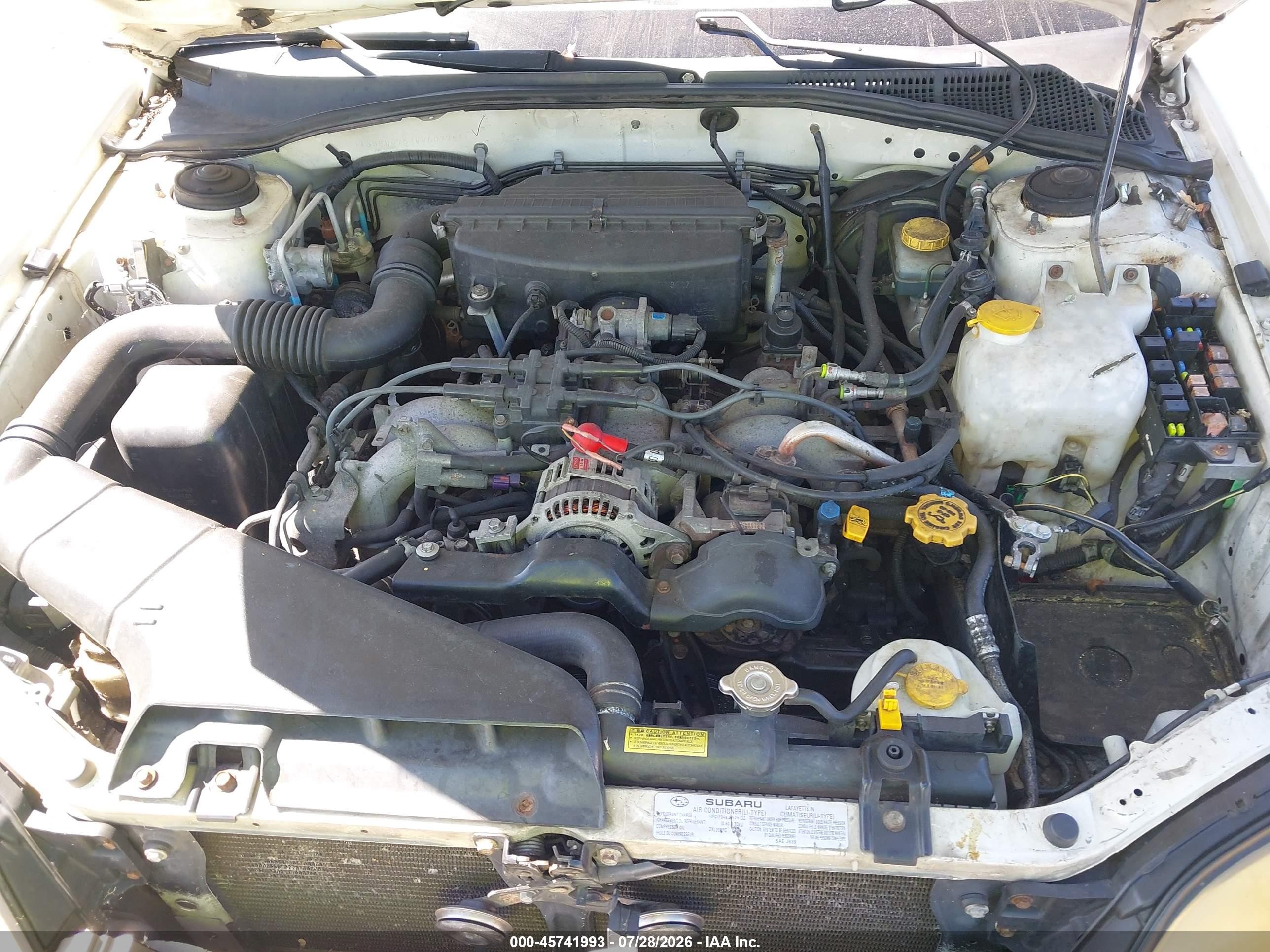 2004 Subaru Outback   White vin: 4S3BH675347607741