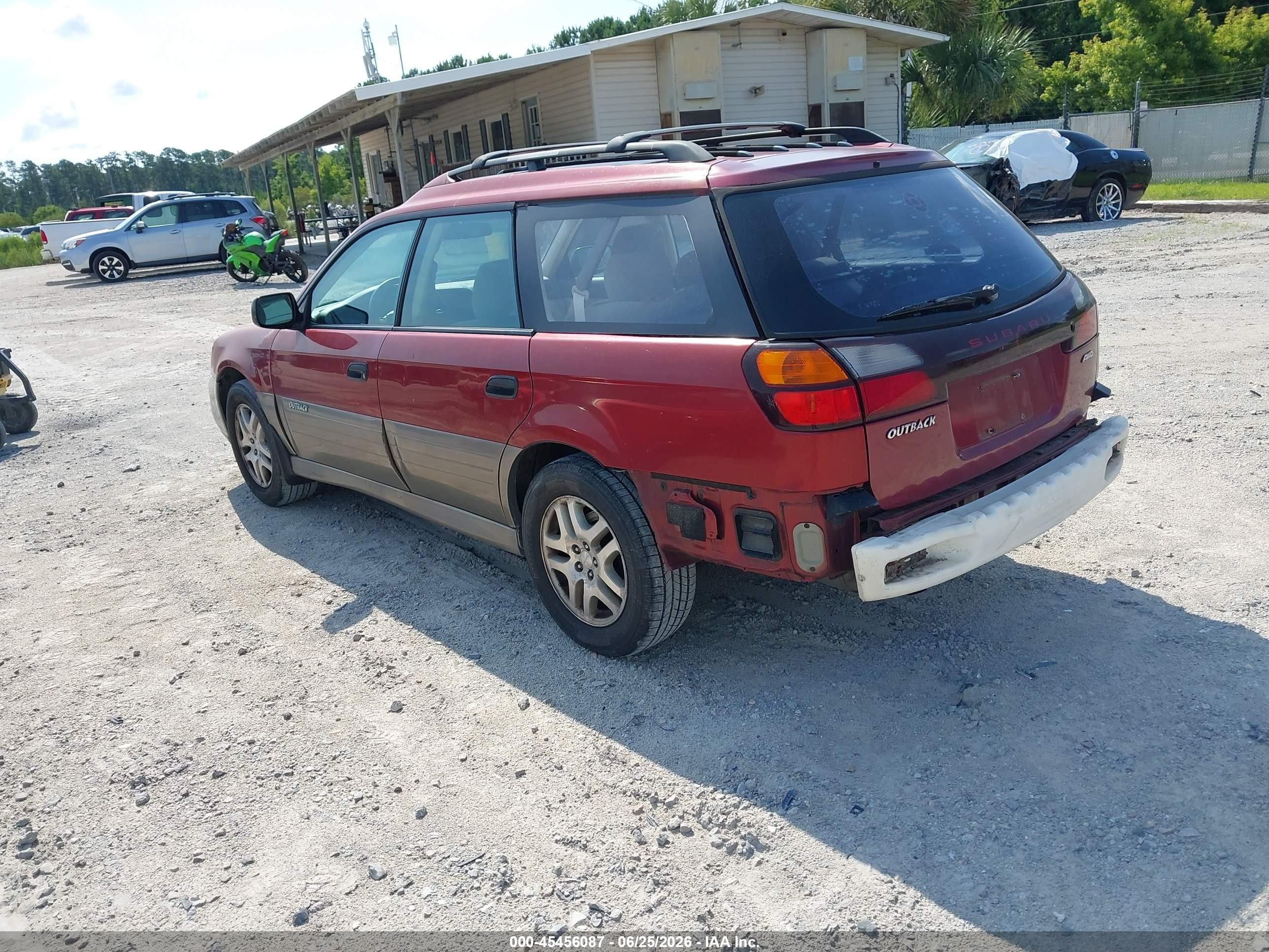2004 Subaru Outback   Red vin: 4S3BH675347621347