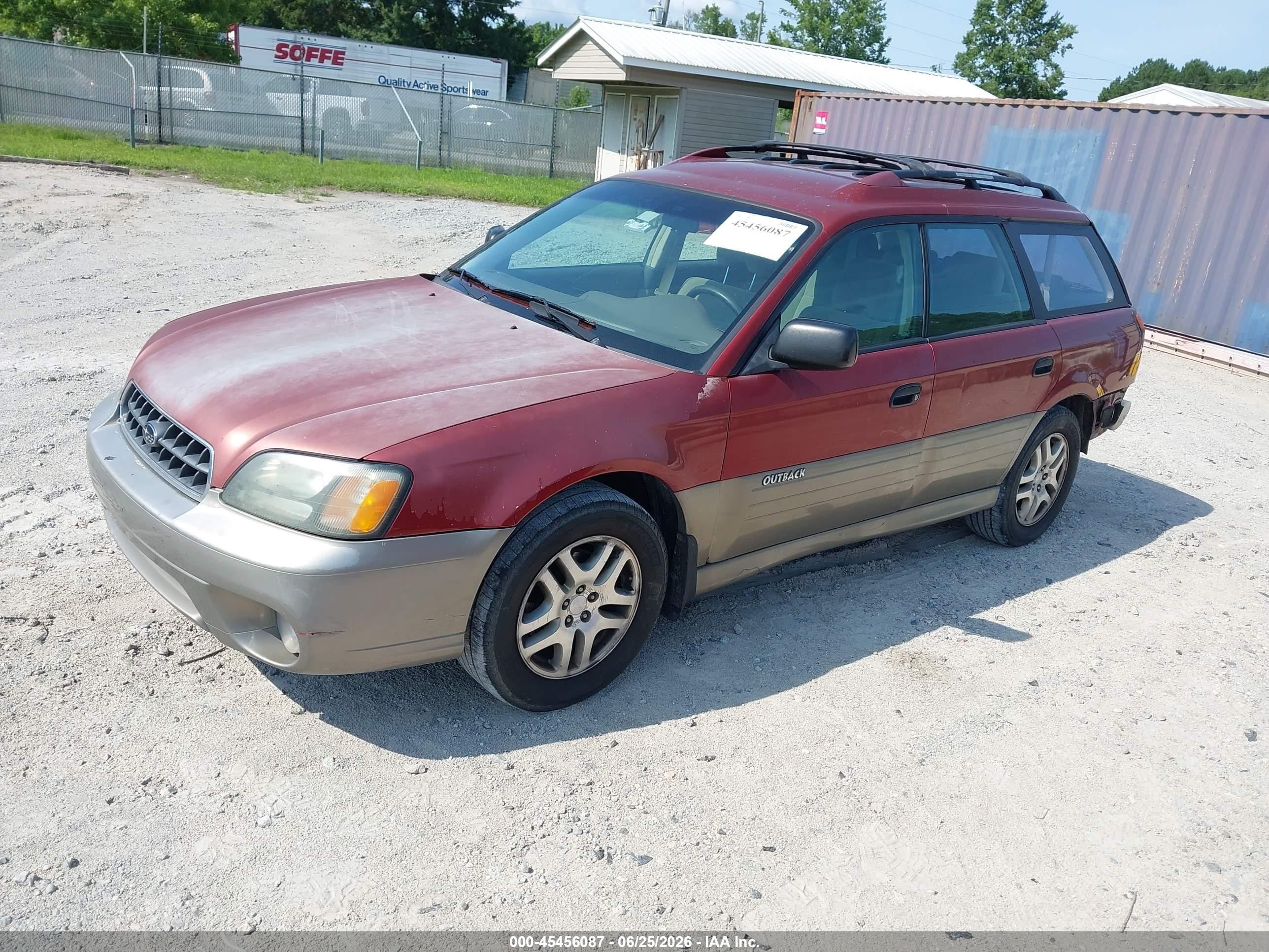 2004 Subaru Outback   Red vin: 4S3BH675347621347